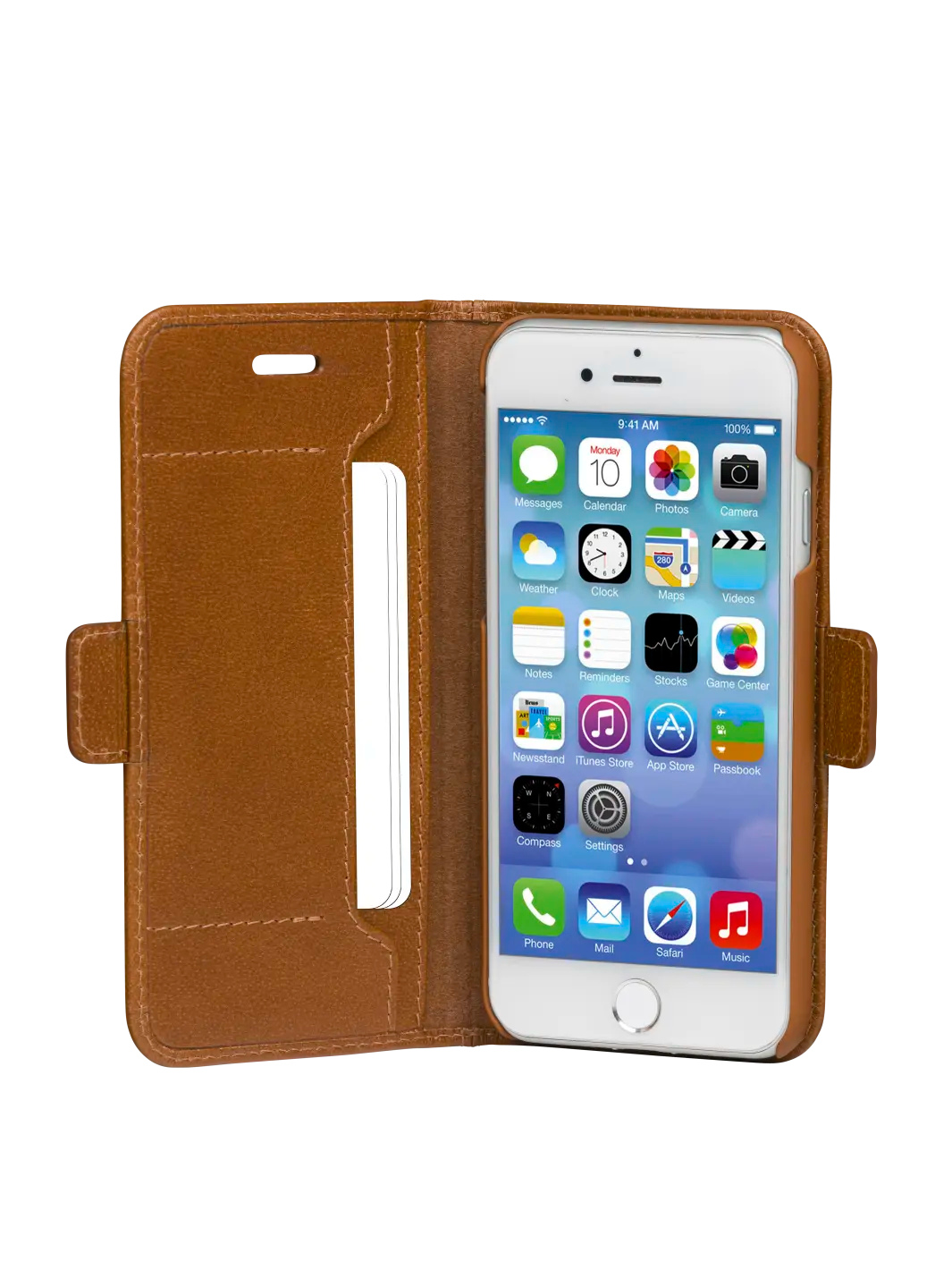 Dbramante1928 iPhone 12 mini Copenhagen slim wallet case tan