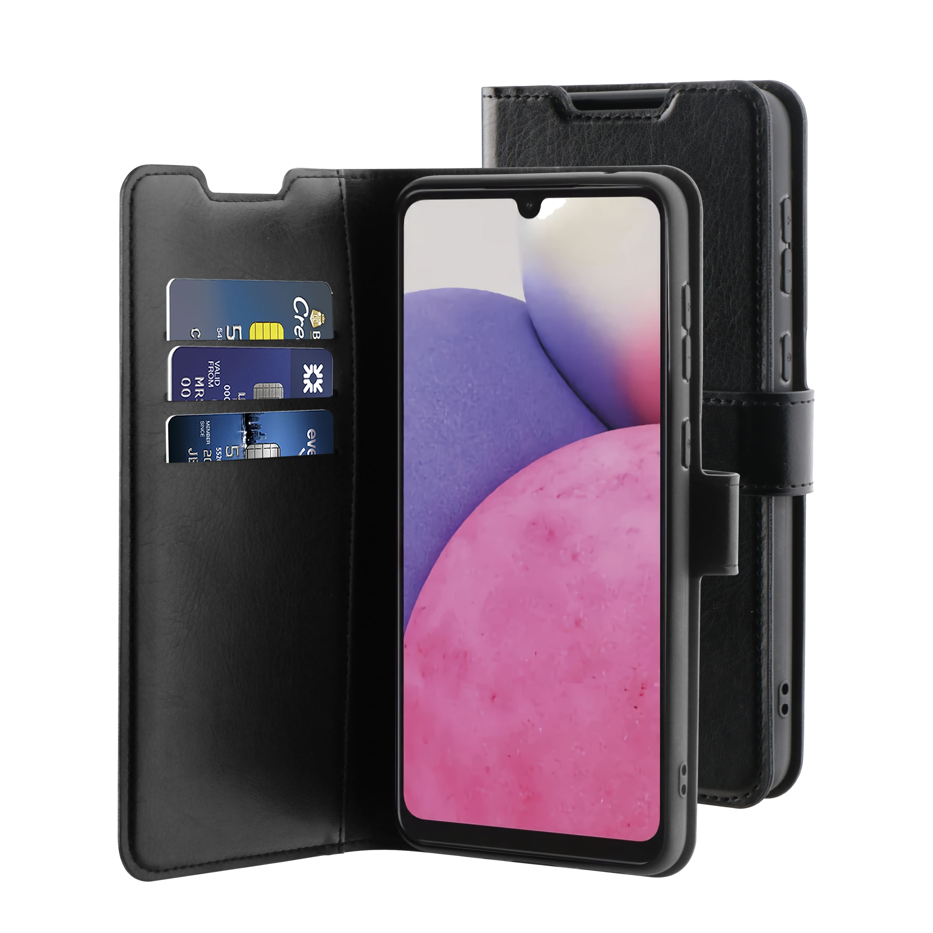 BeHello Samsung Galaxy A33 Gel wallet case zwart