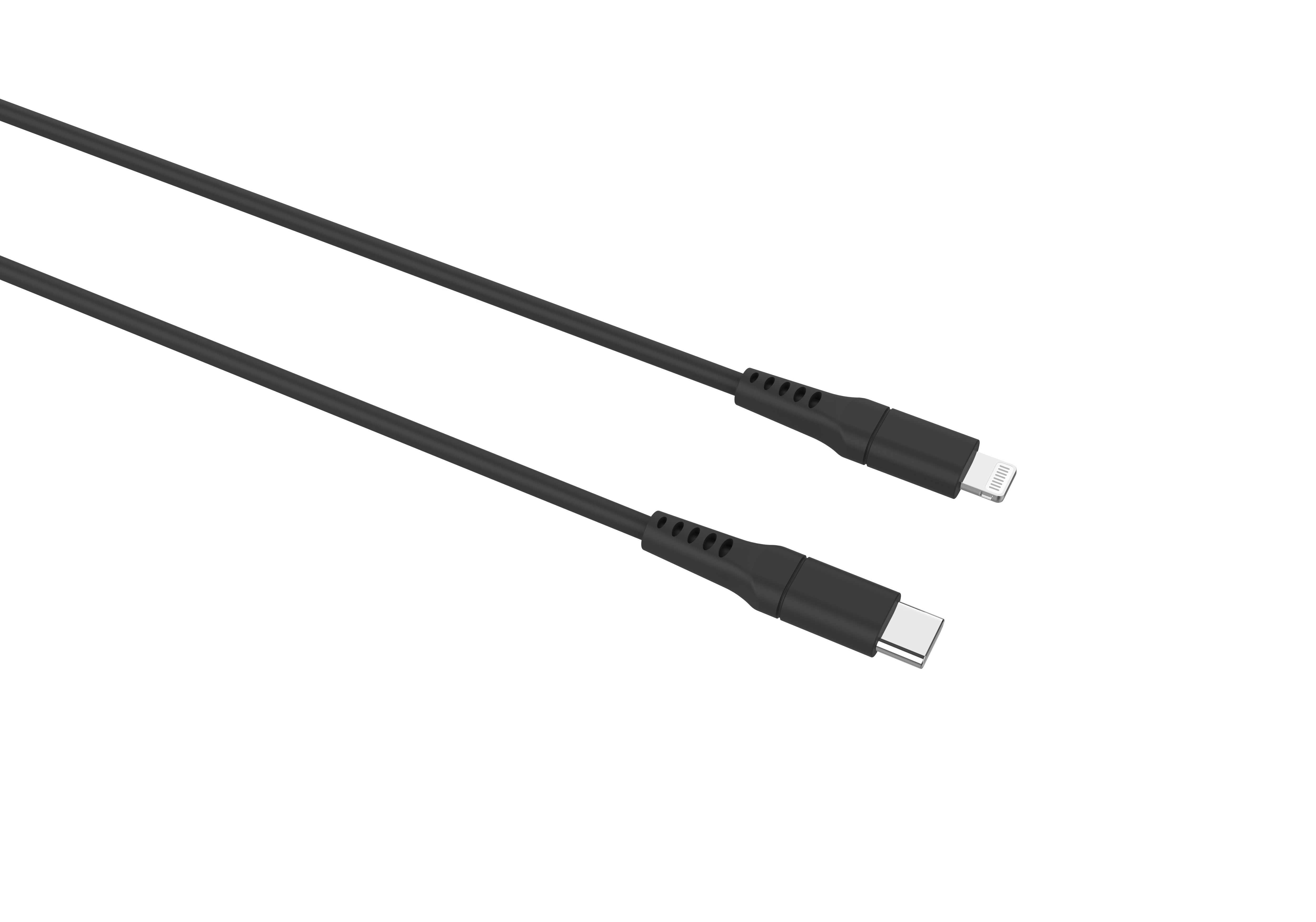 BeHello USB-C naar Lightning kabel 1m zwart