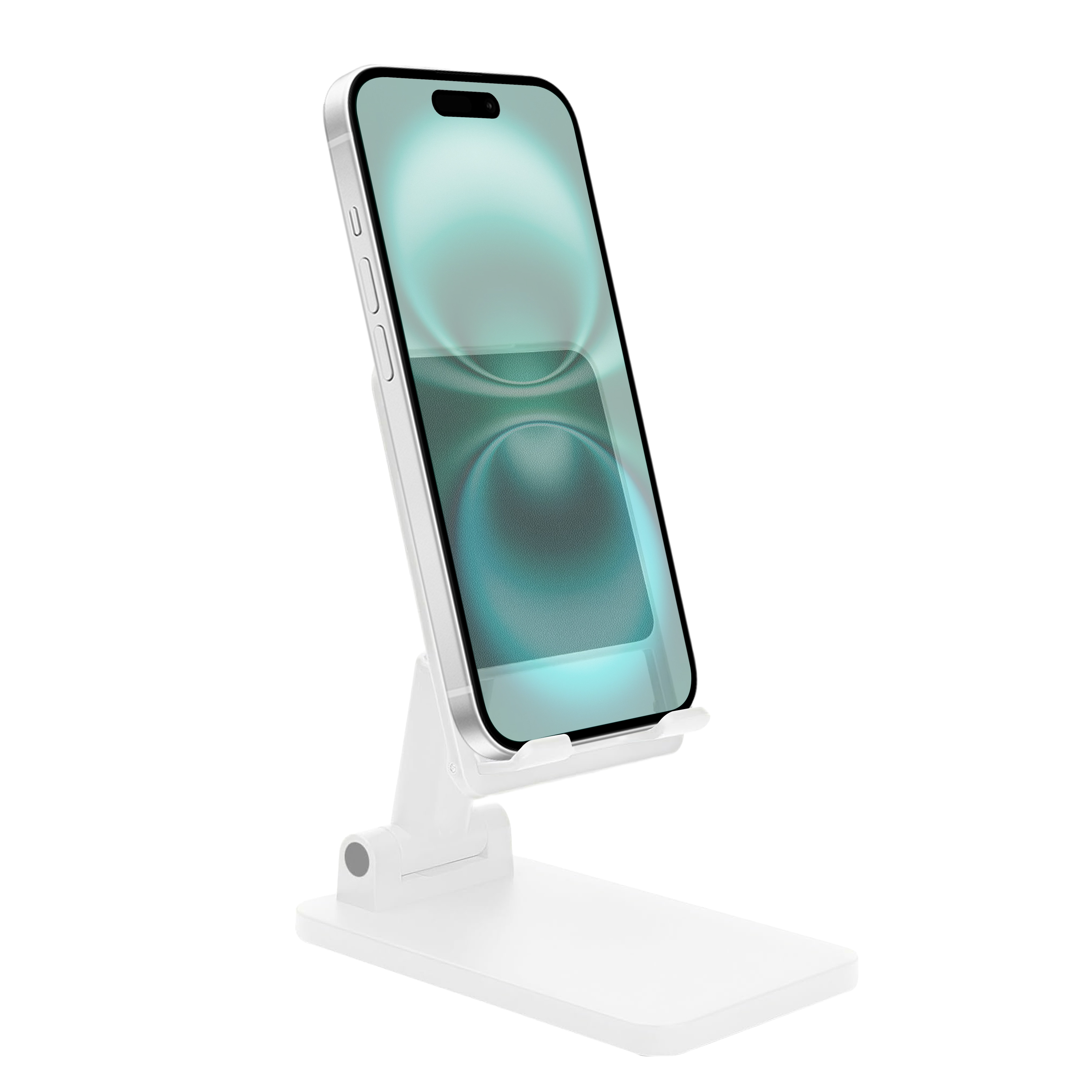 BeHello Telefoonhouder bureau verstelbaar wit