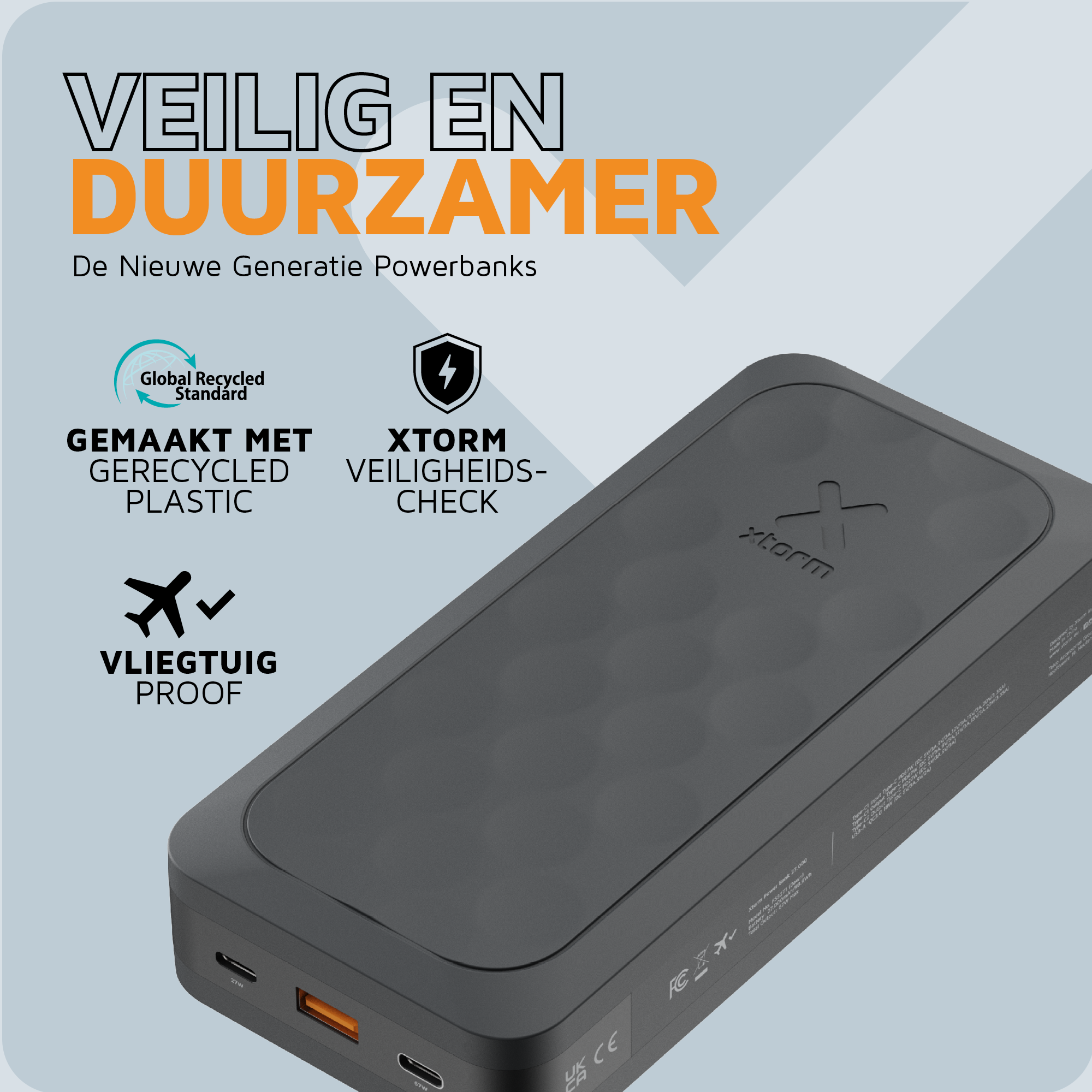 Xtorm Powerbank 27.000mAh 67W zwart