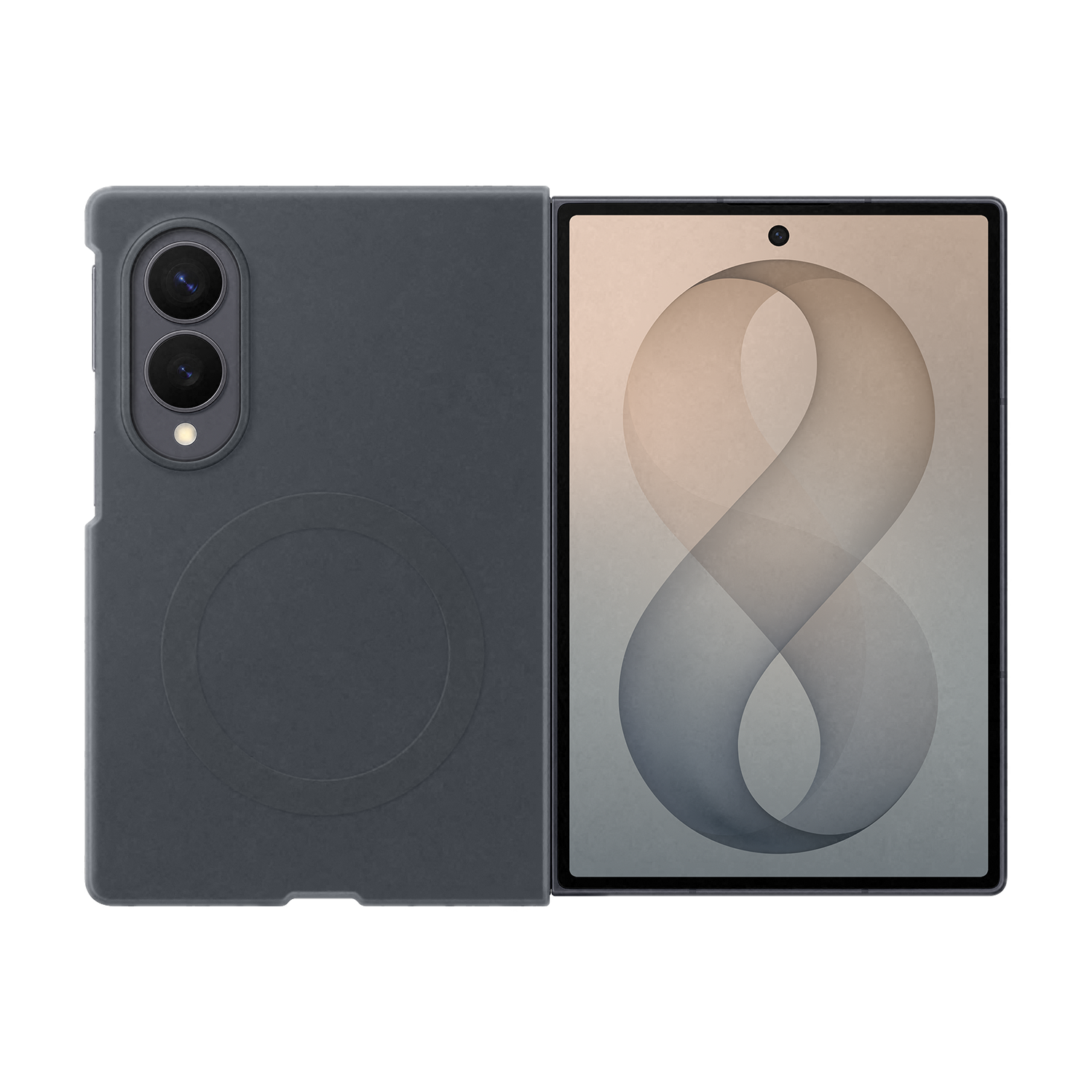 Samsung Galaxy Z Fold8 Silicone magnet case zwart