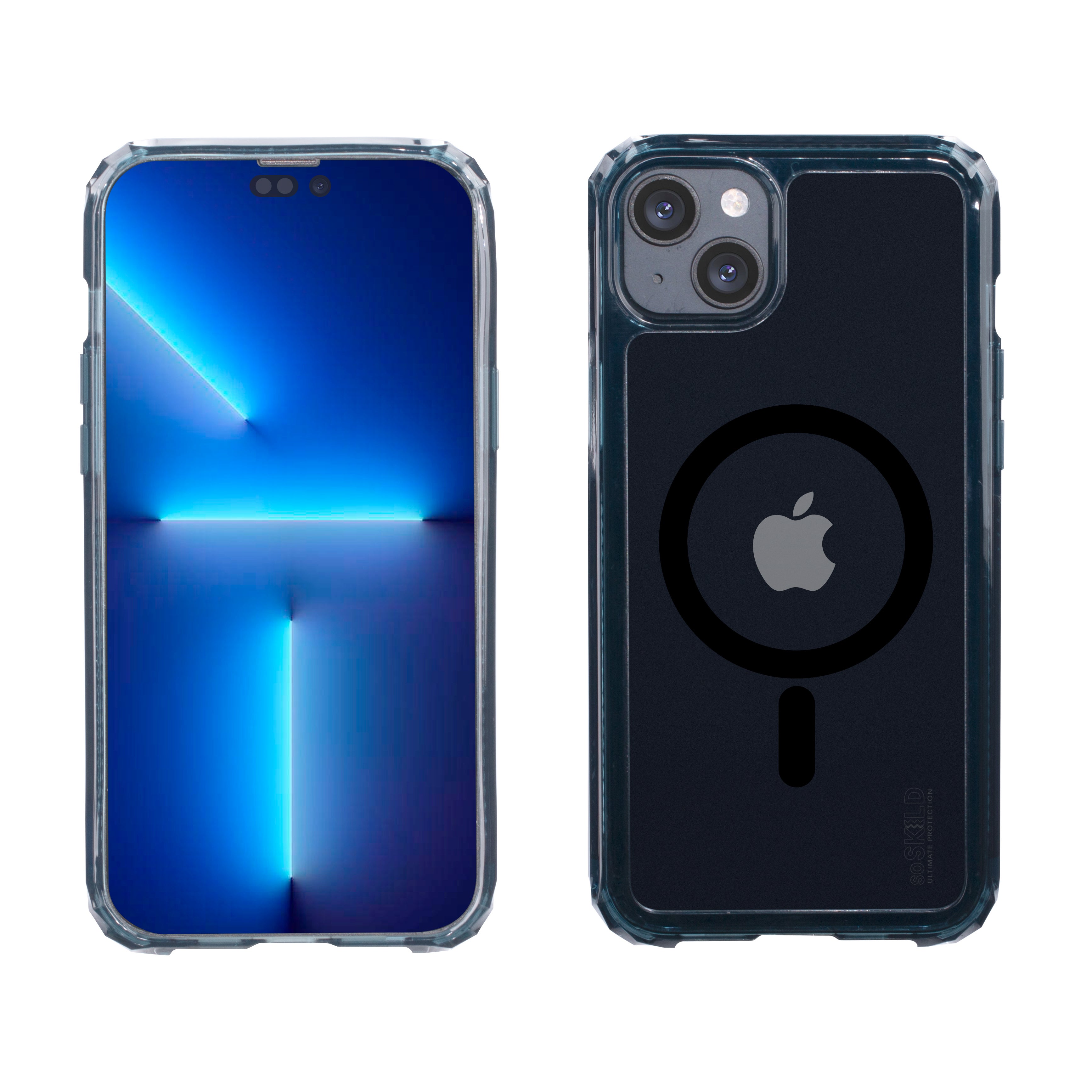 SoSkild iPhone 14 Defend heavy impact case met magnetische ring grijs