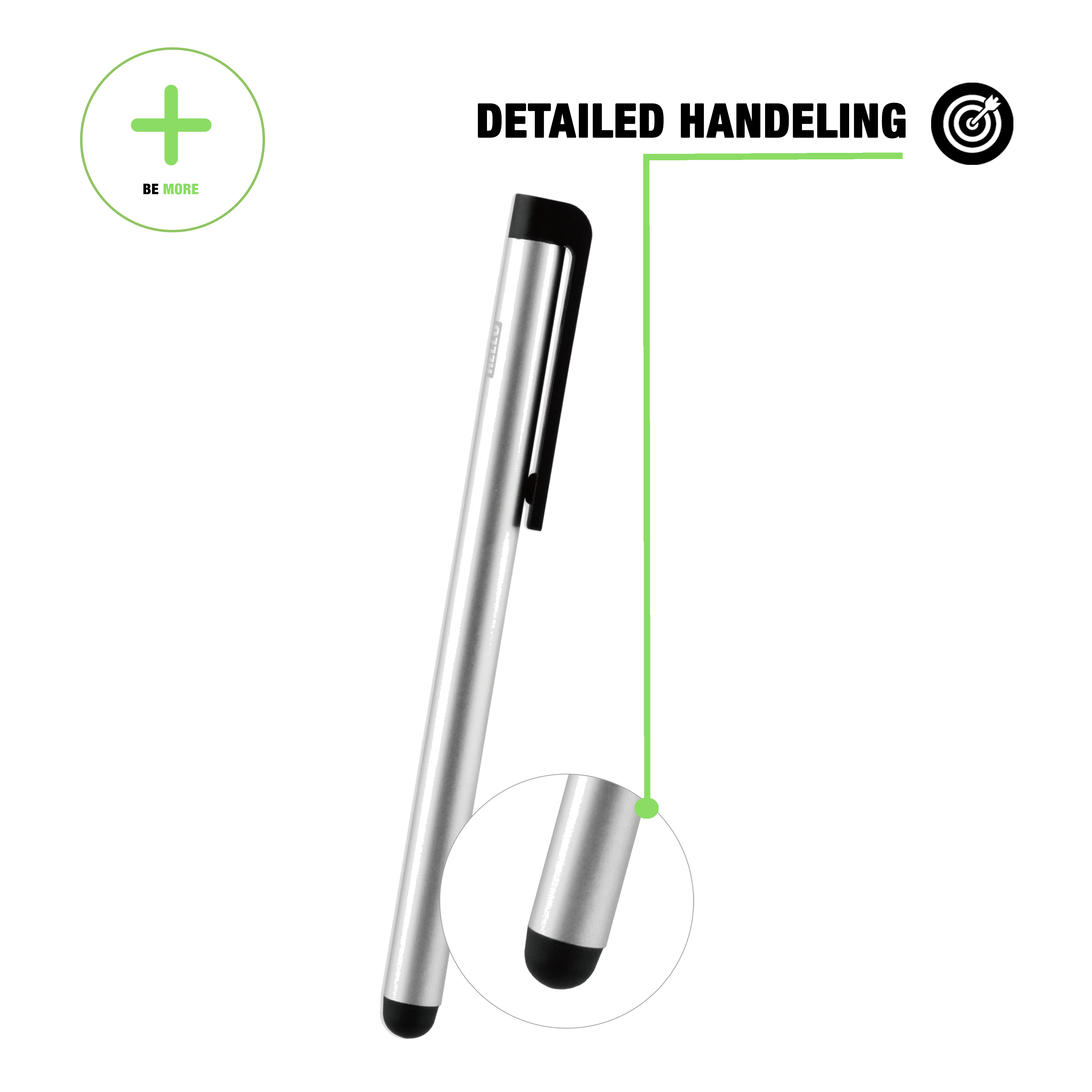 BeHello Stylus pen zilver