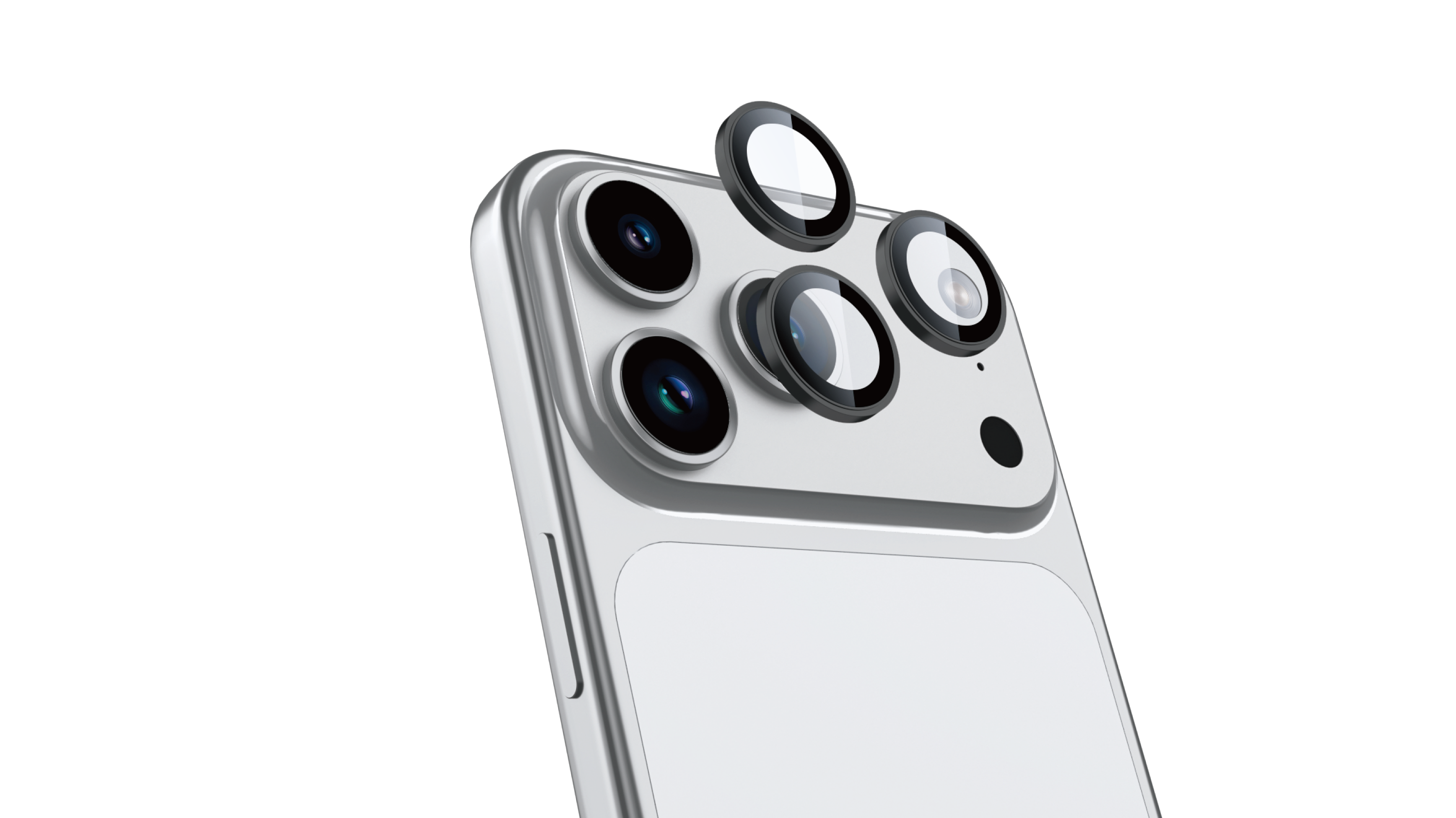 BeHello iPhone 17 Pro / Pro Max Camera lens protector zwart