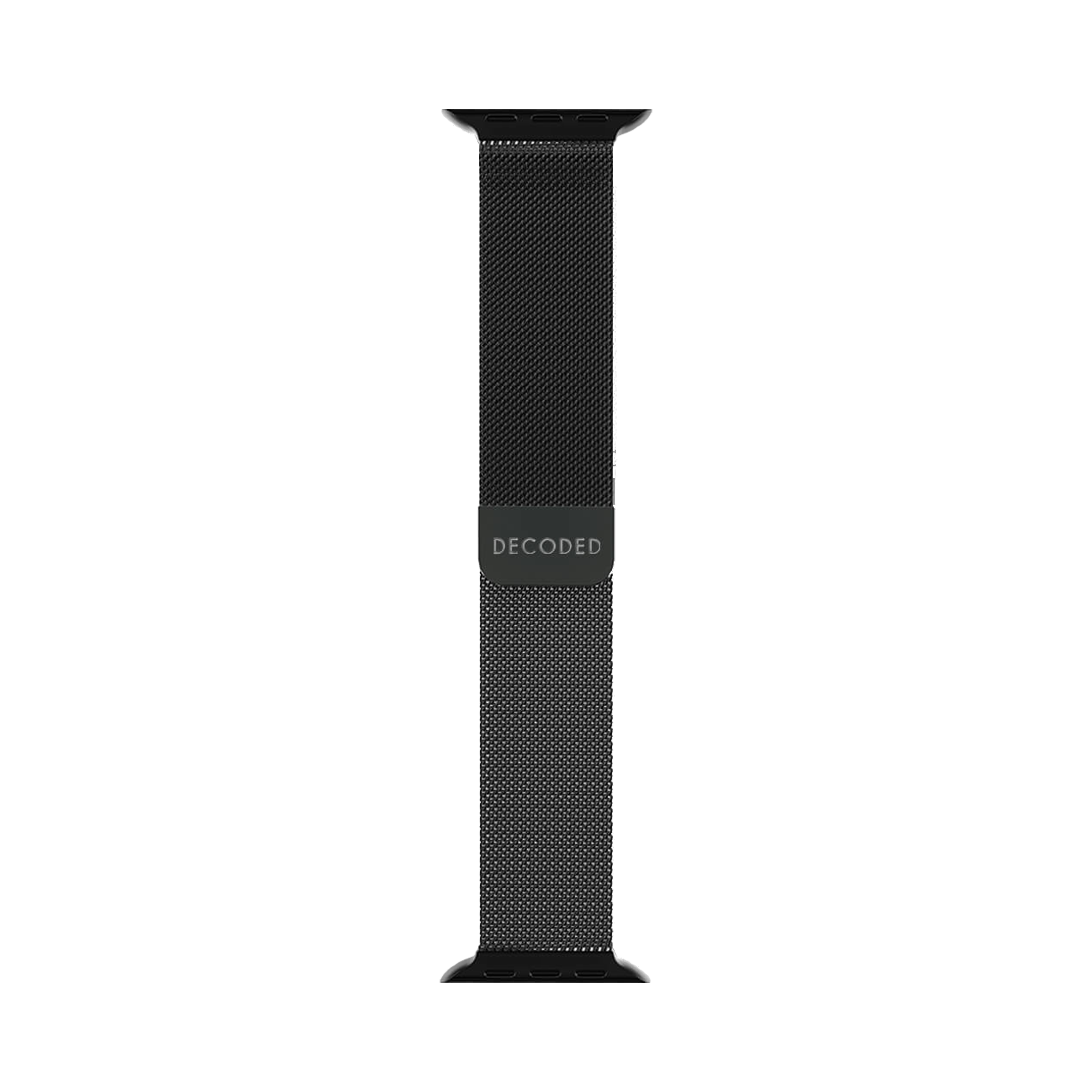 Decoded Milan Traction bandje voor Apple Watch (1e t/m 10e generatie/SE) 45/44/42 mm zwart