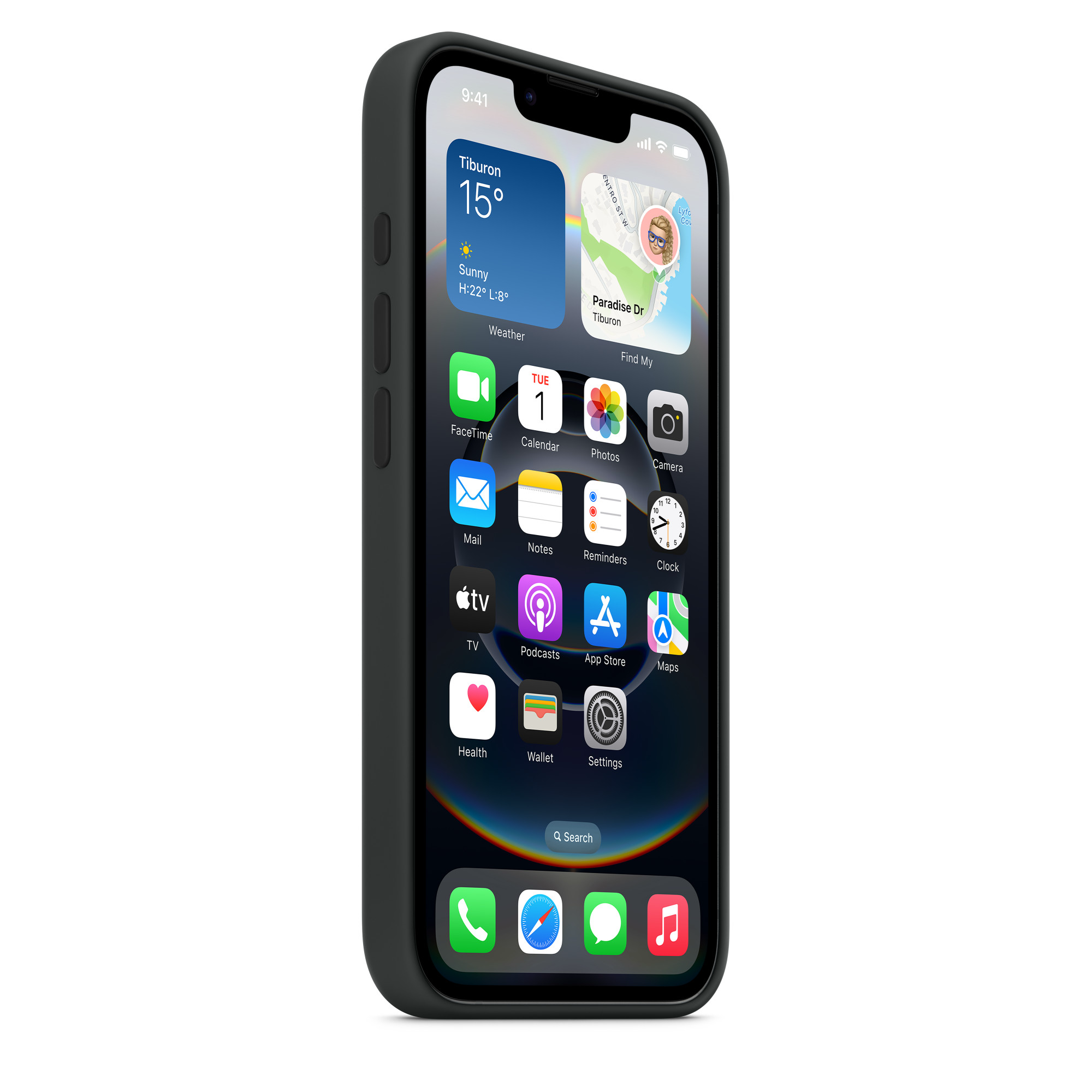 Apple iPhone 16e Silicone case zwart