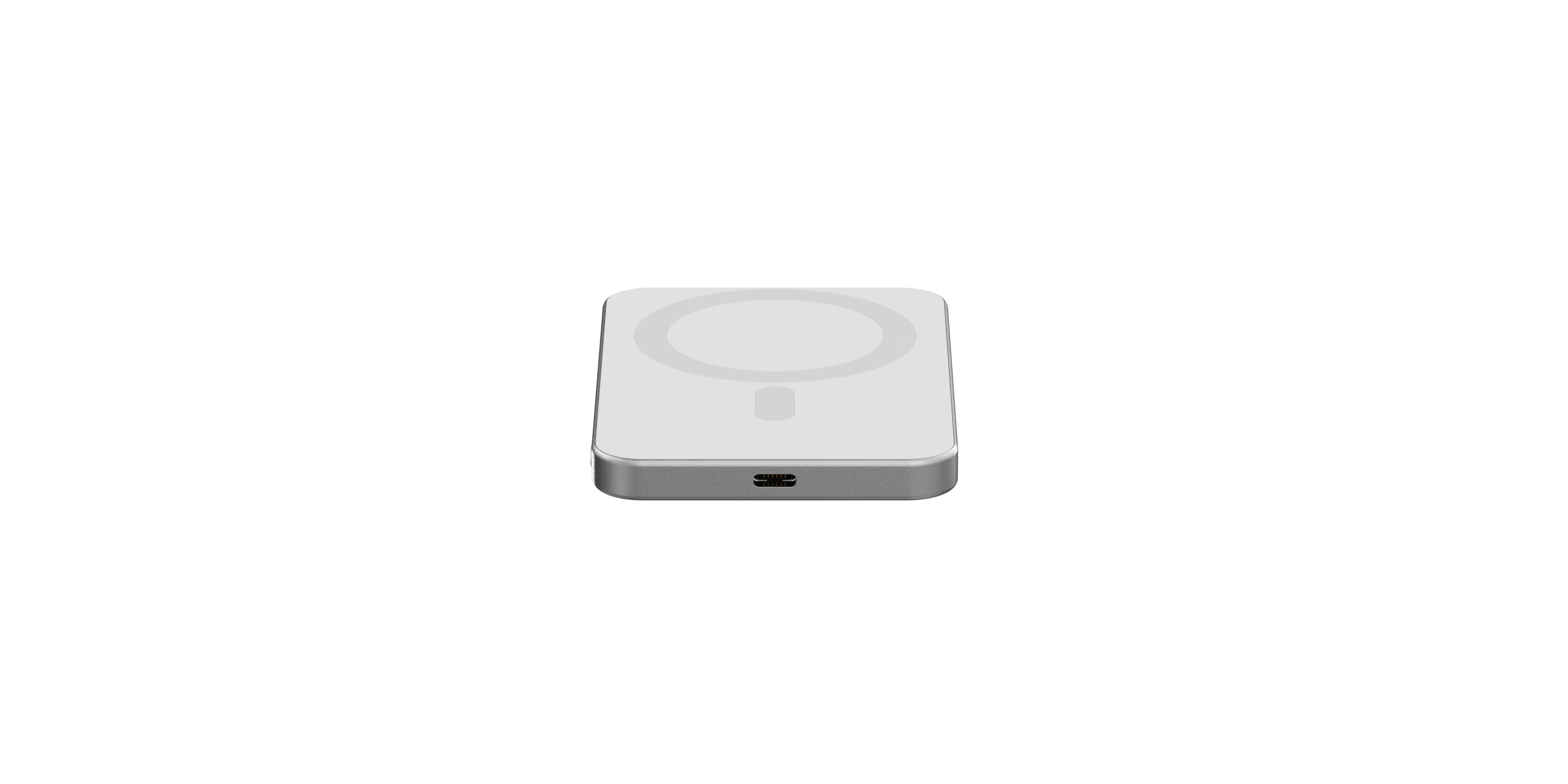 LINQ Draadloze powerbank met magnetische ring 5.000mAh grijs