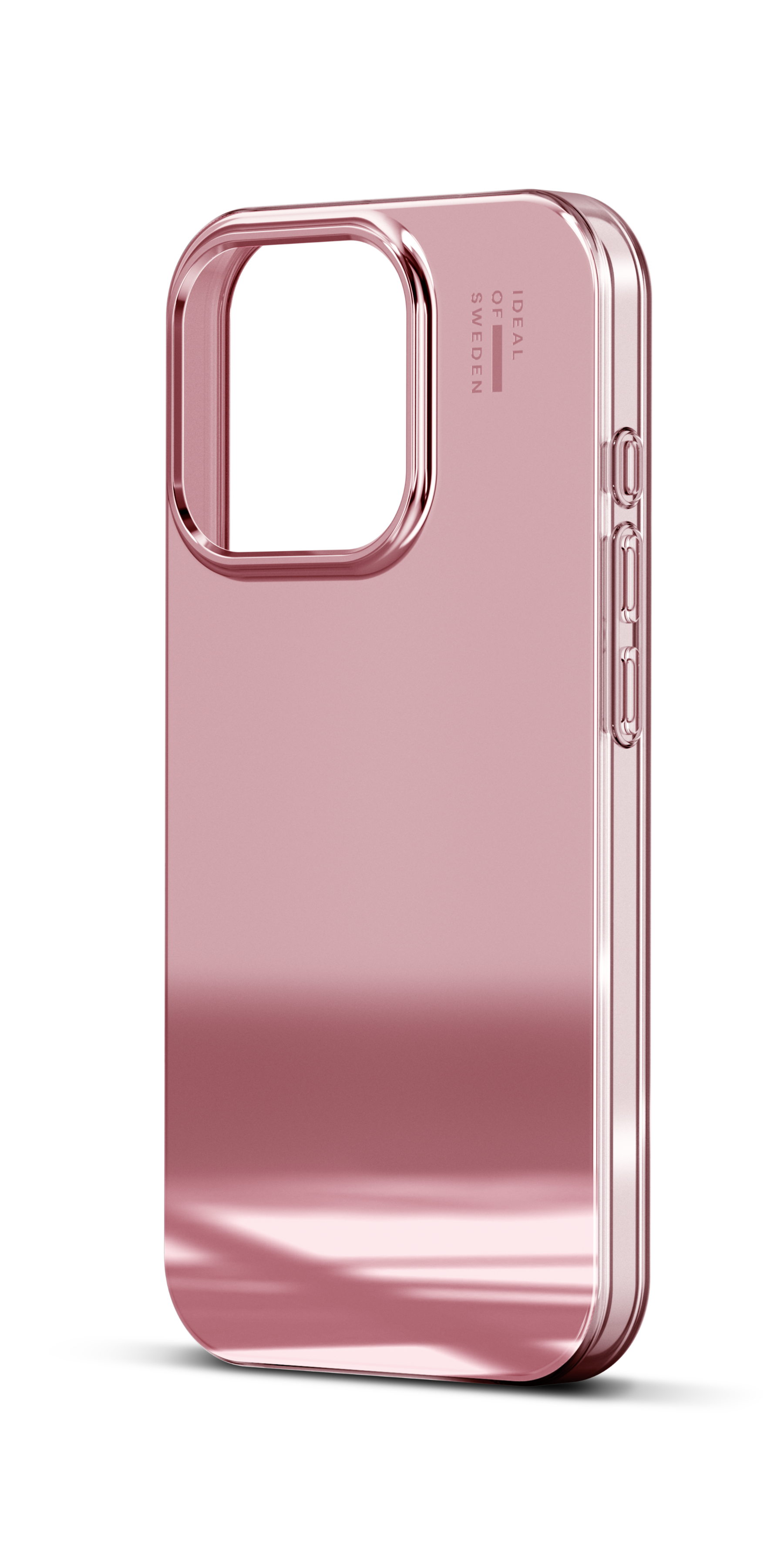 iDeal of Sweden iPhone 16 Pro Mirror case met magnetische ring rose pink