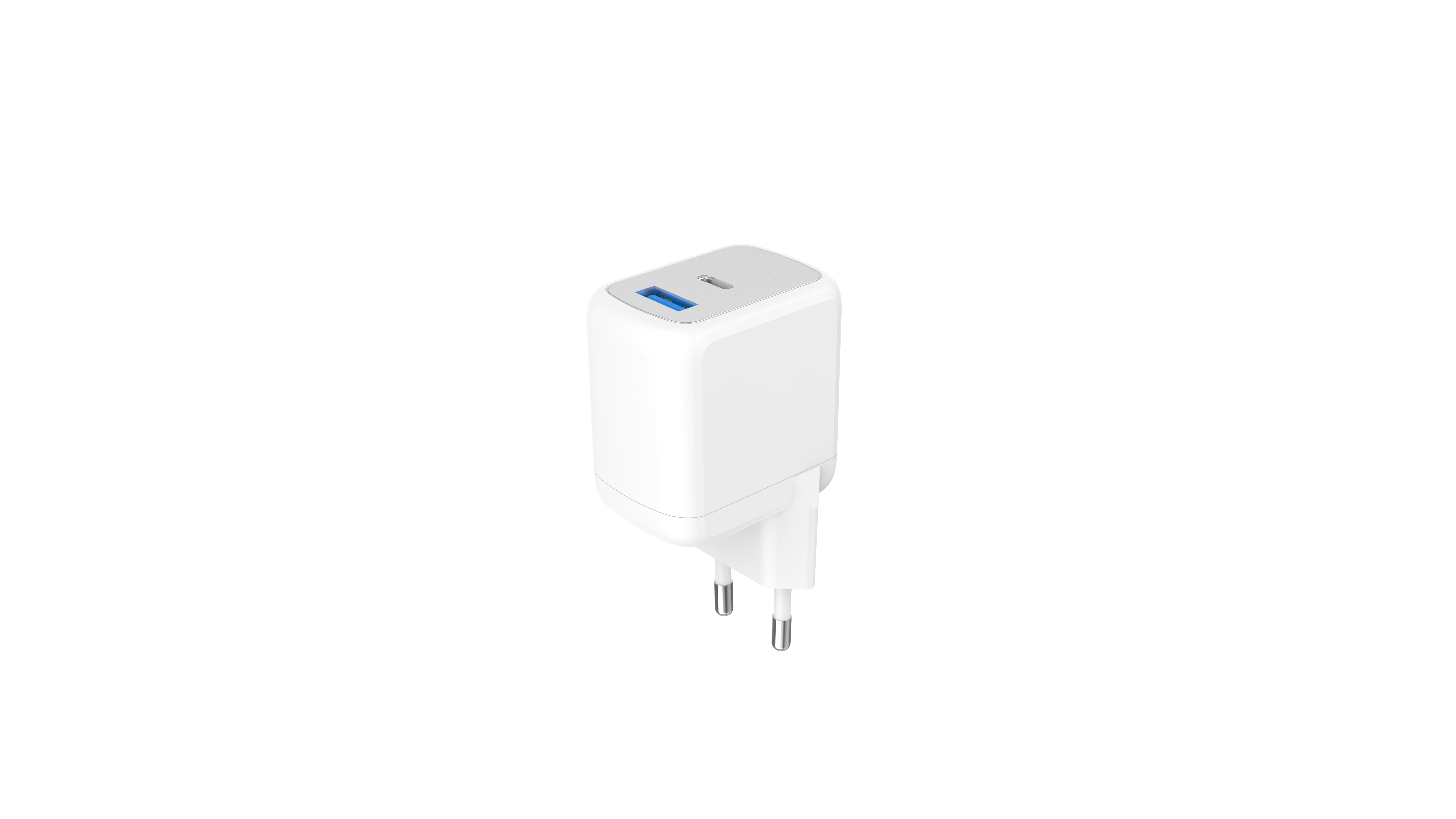 BeHello Oplader 25W GaN met 2 poorten (USB-C en USB-A) wit