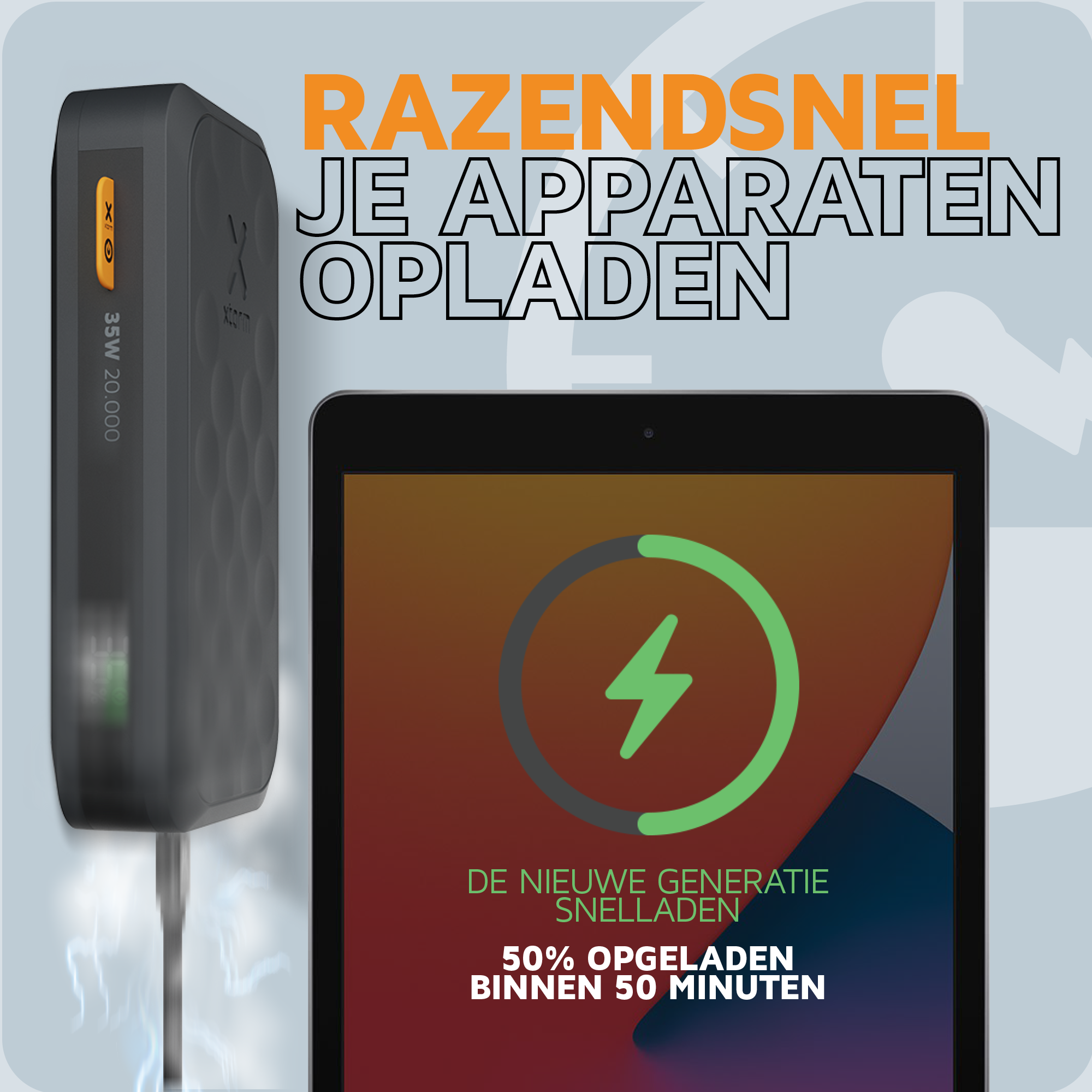 Xtorm Powerbank 20.000mAh 35W zwart