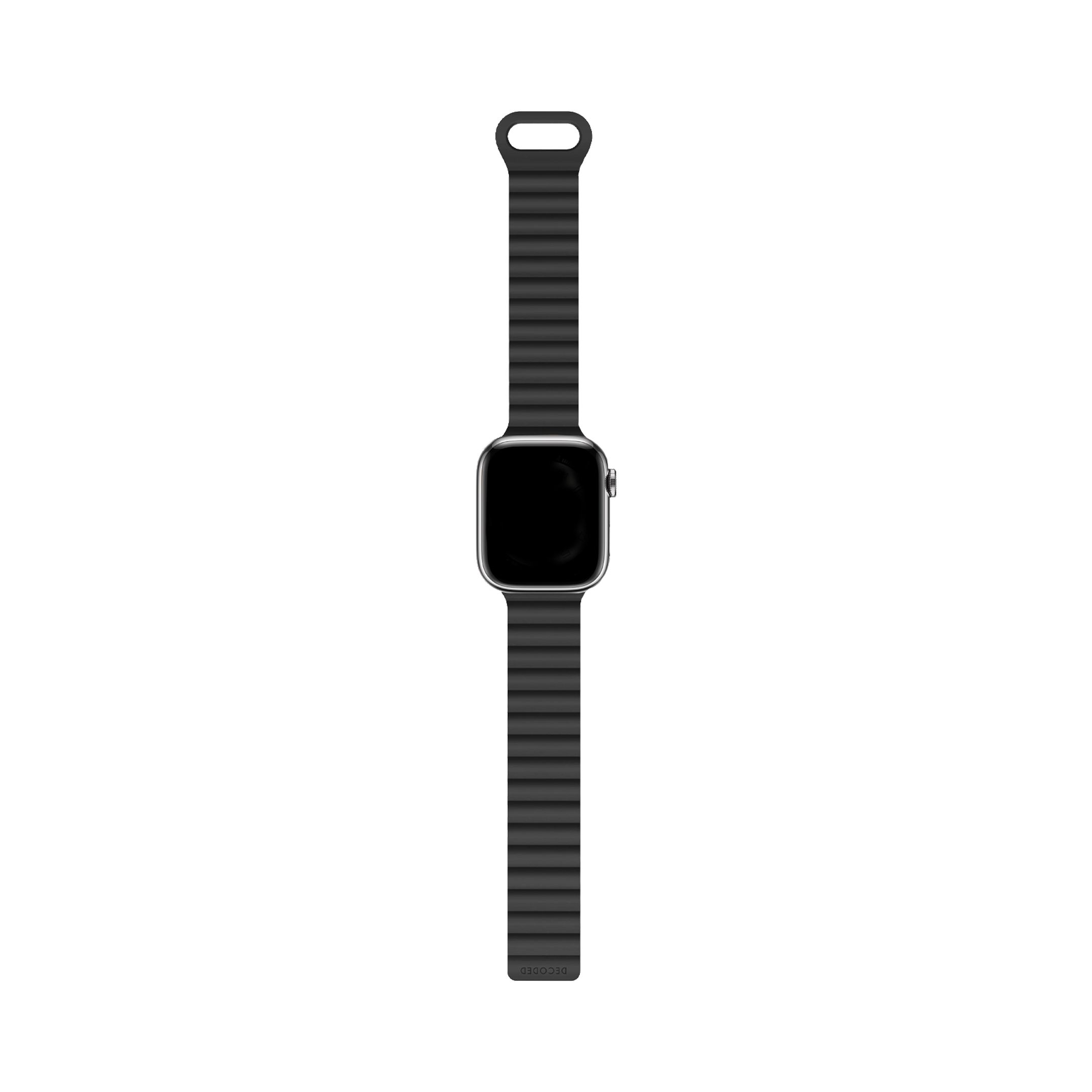 Decoded Traction Loop Lite bandje voor Apple Watch (1e t/m 10e generatie/SE) 45/44/42 mm zwart