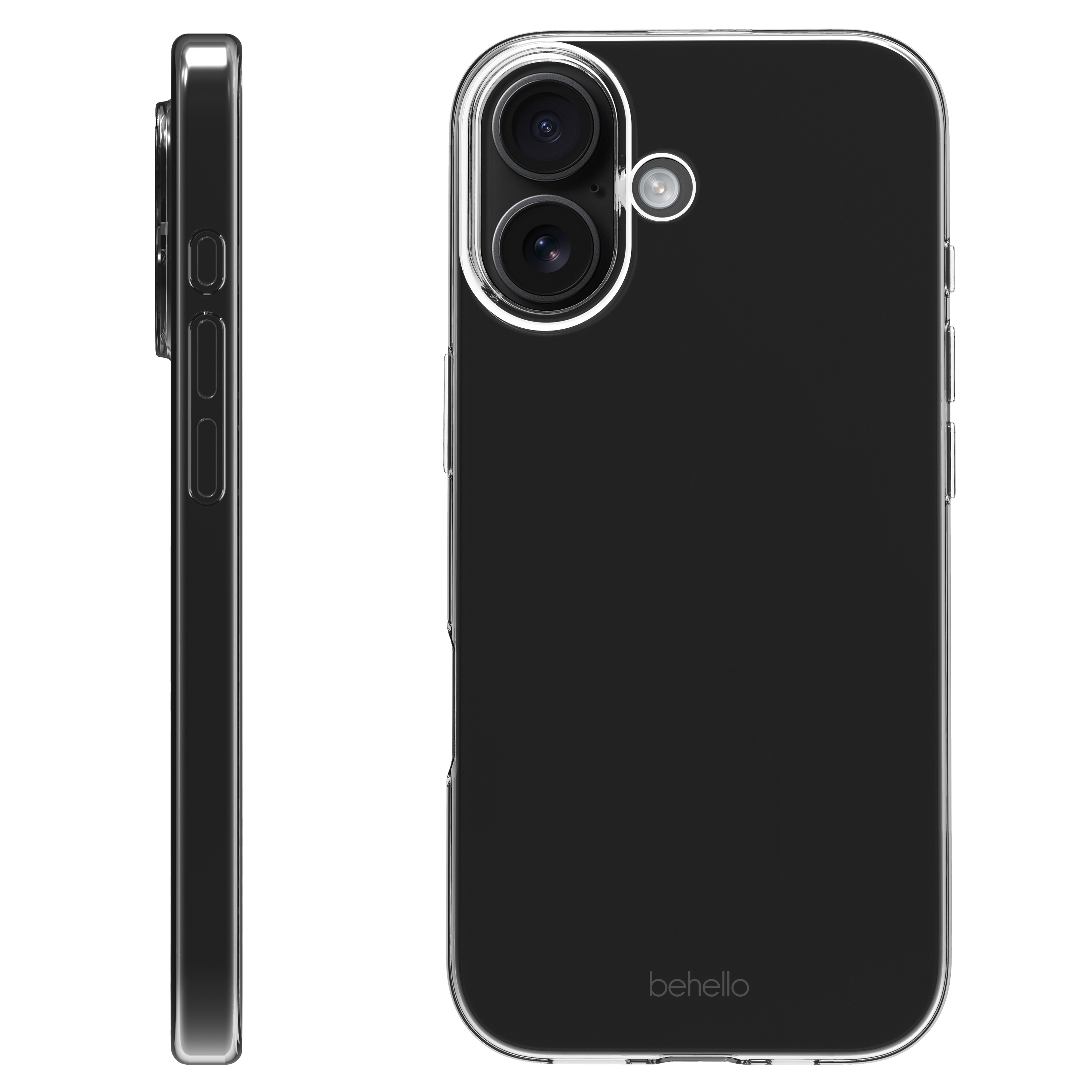 BeHello iPhone 17 Thin gel case transparant