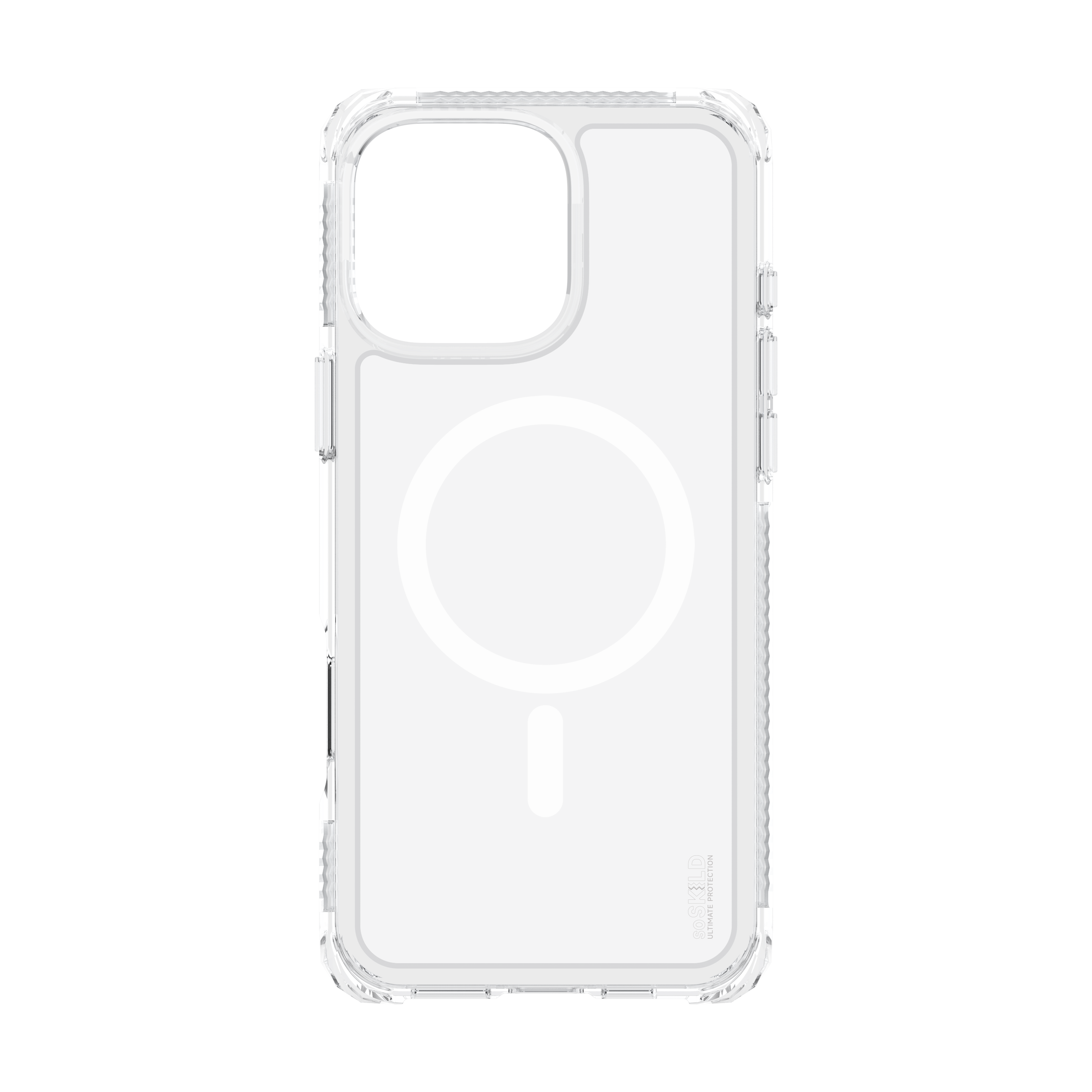 SoSkild iPhone 16 Pro Max Defend heavy impact case met magnetische ring transparant