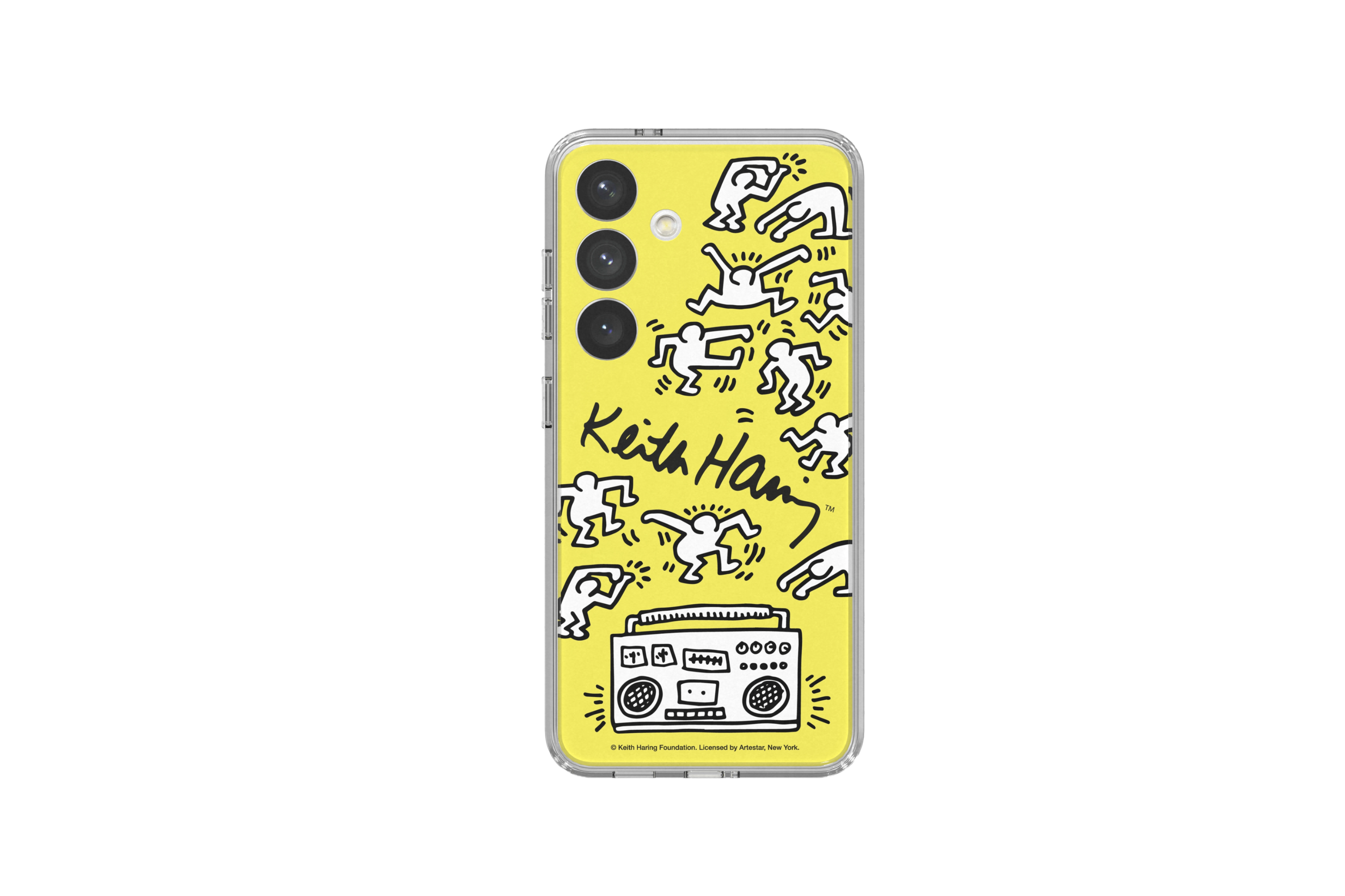 Samsung Galaxy S24 Keith Haring dance plate kaart geel