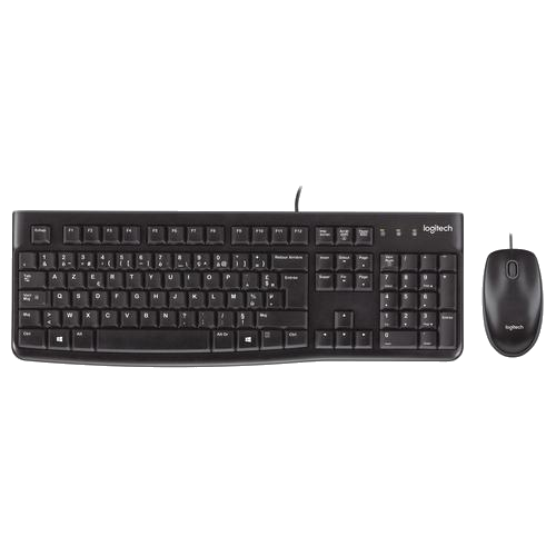Logitech MK120 toetsenbord en muis set AZERTY zwart