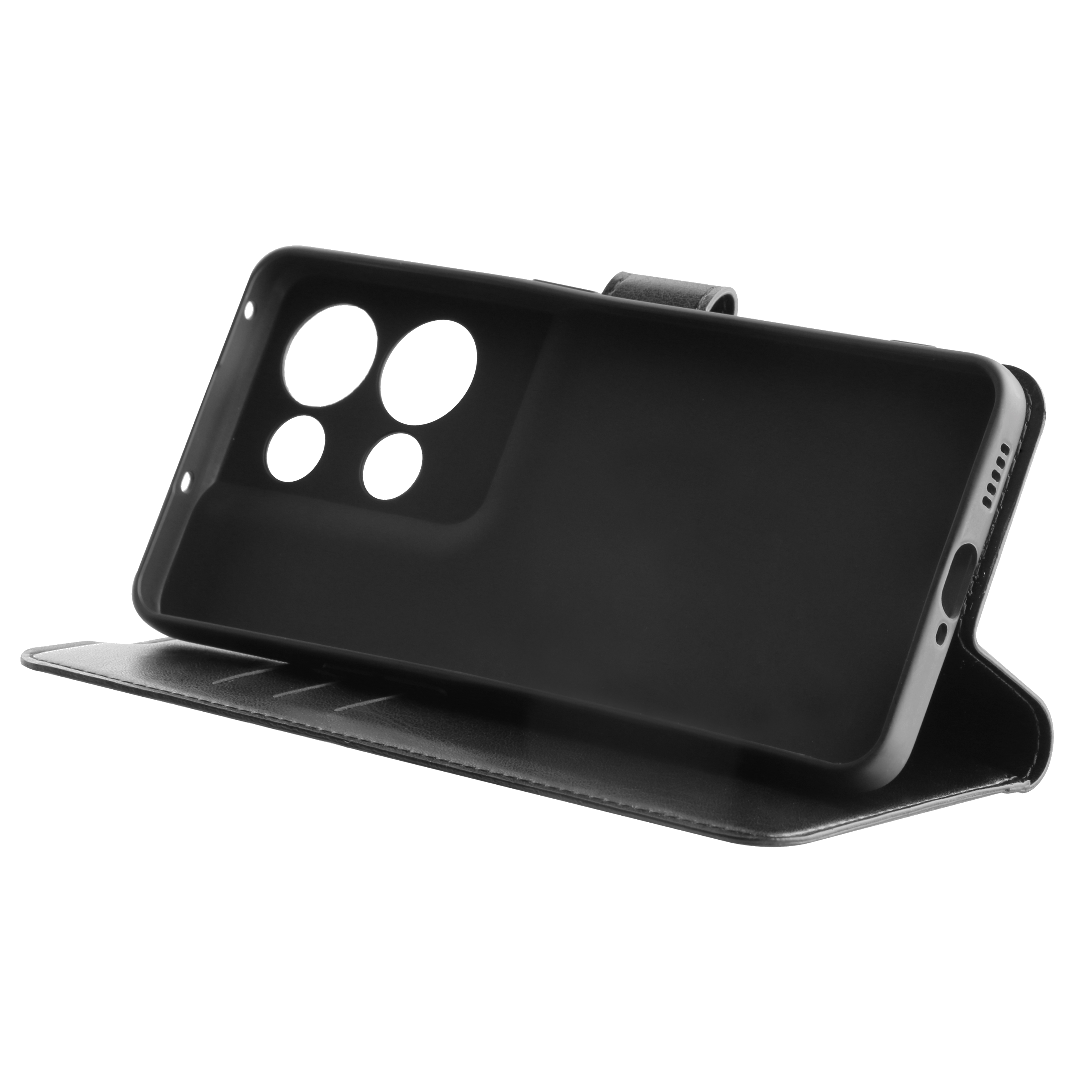 BeHello Oppo Reno 8 Gel wallet case zwart