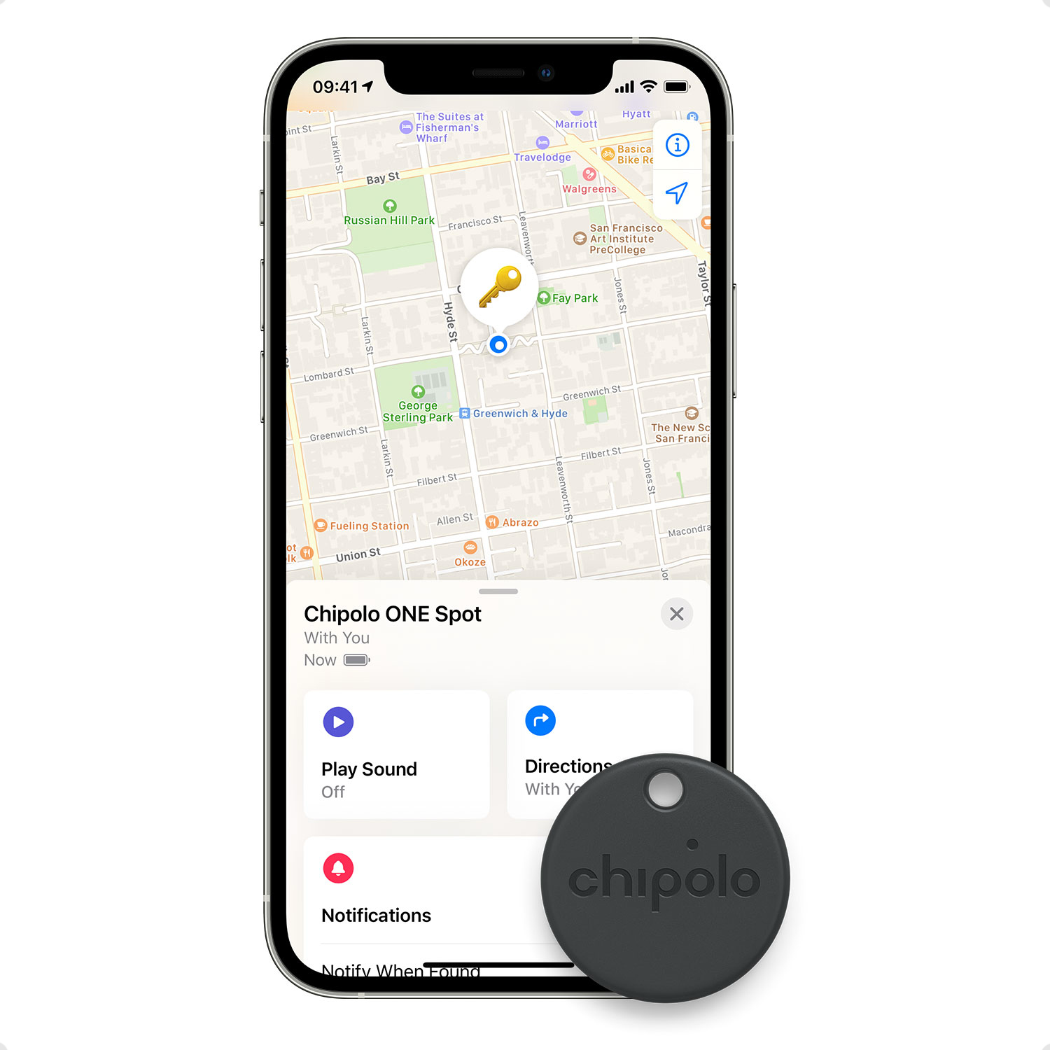 Chipolo ONE Spot bluetooth tracker (4 pack) zwart Chipolo ONE Spot bluetooth tracker (4 pack) zwart