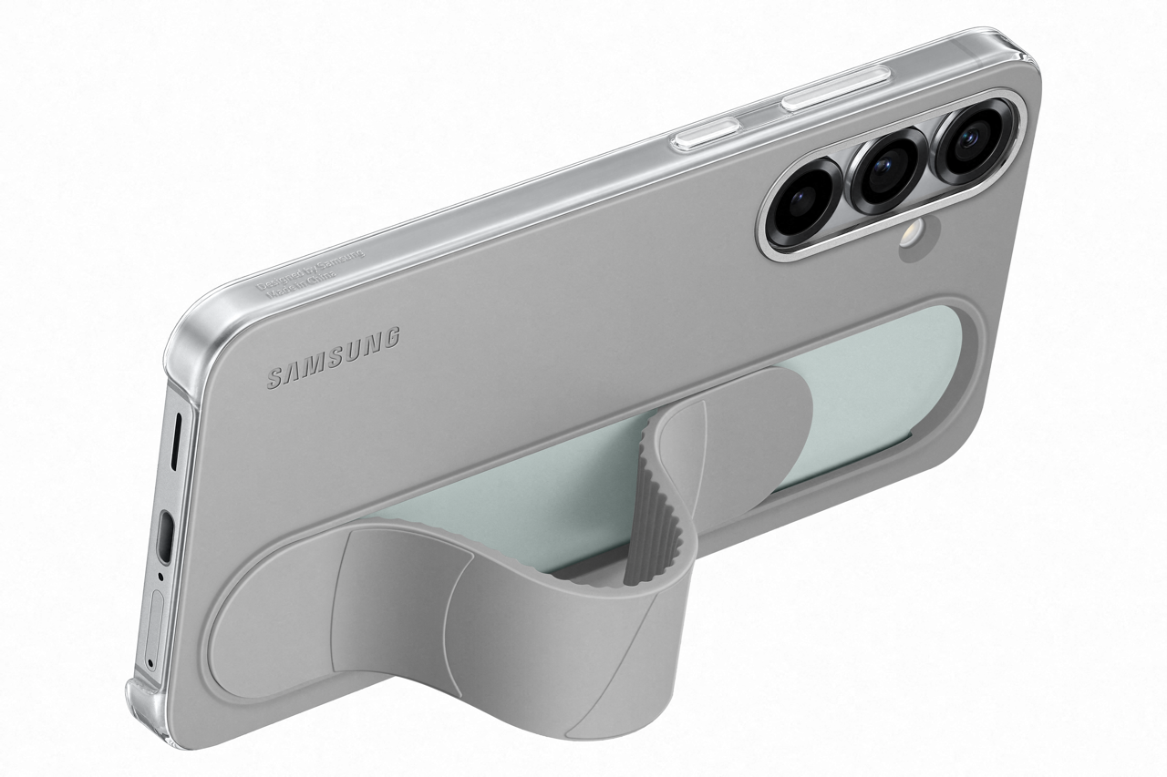 Samsung Galaxy S25+ Standing grip case grijs