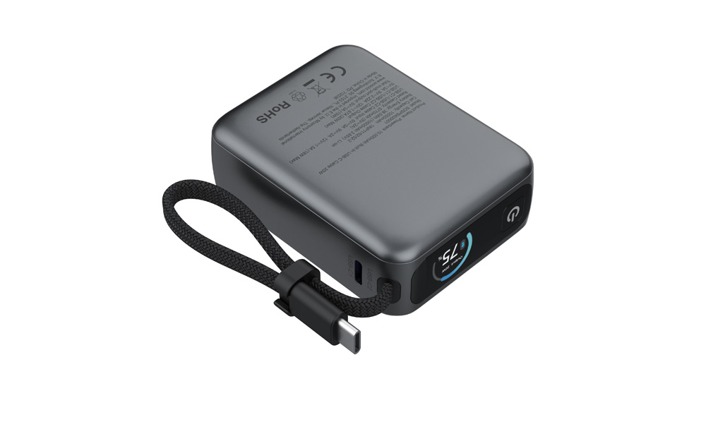 SoSkild Ultimate Powerbank 10.000 mAh 20W USB-C met geïntegreerde kabel