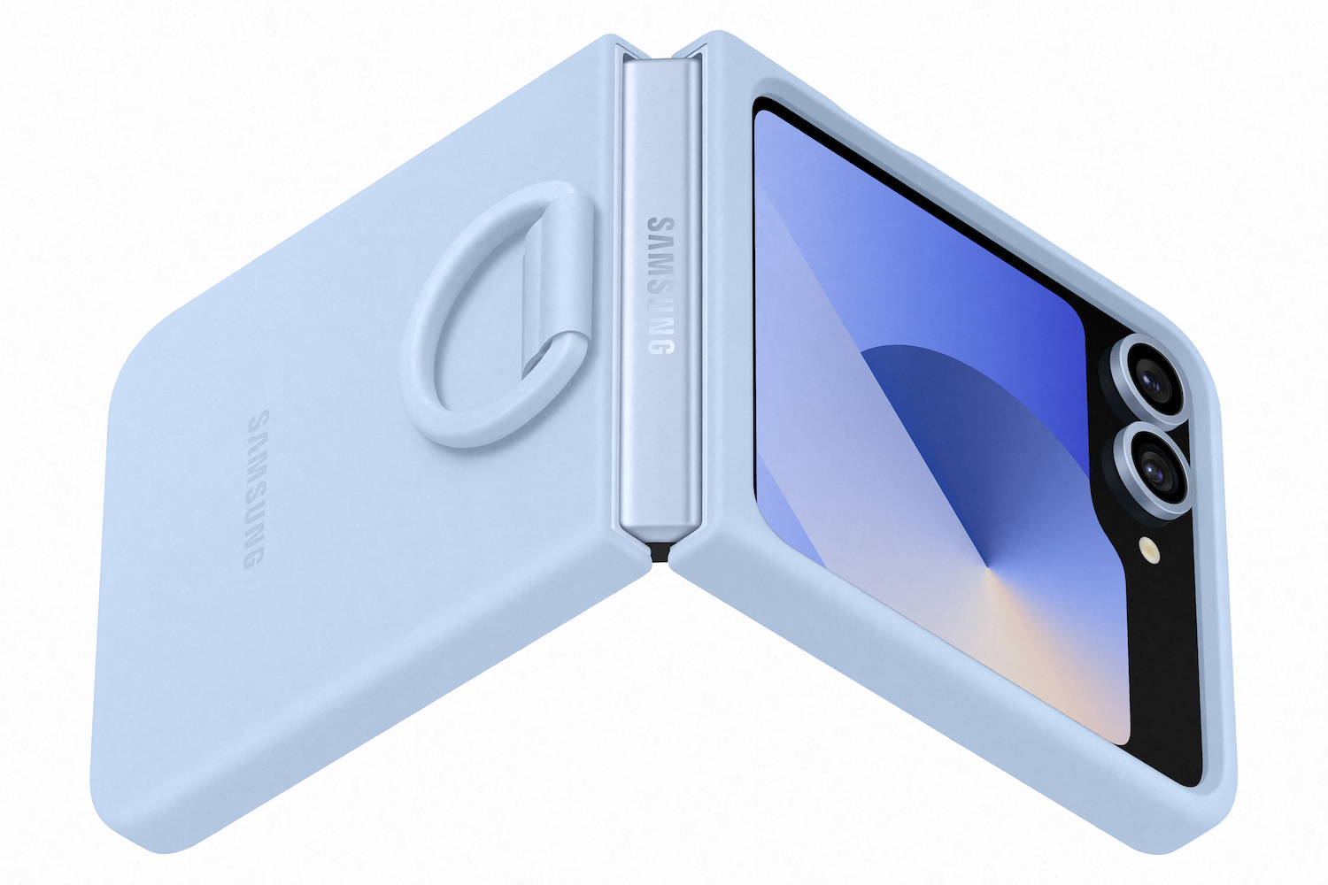 Samsung Galaxy Flip6 Silicone case blauw