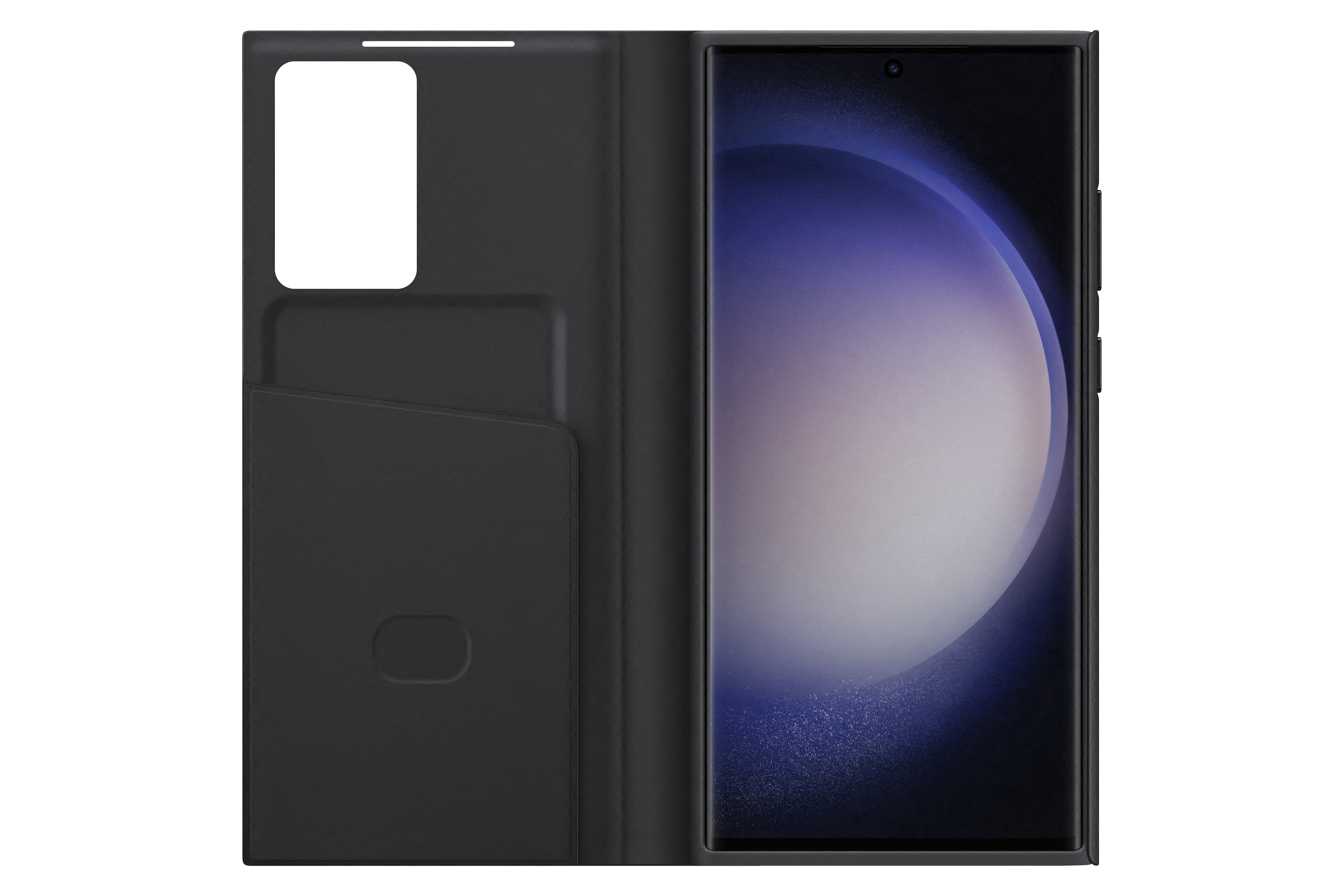 Samsung Galaxy S23 Ultra Smart view wallet case zwart