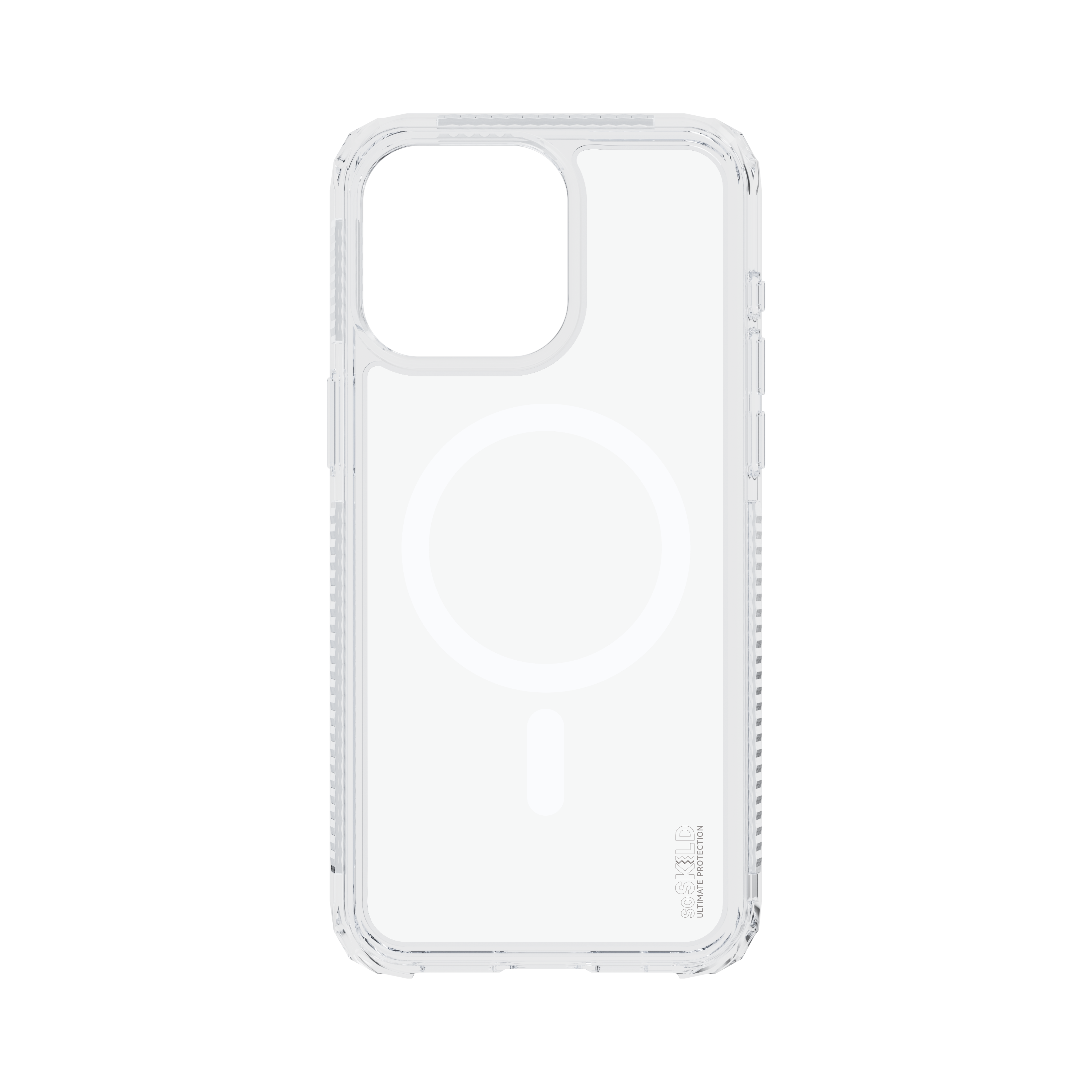 SoSkild iPhone 15 Pro Max Defend heavy impact case met magnetische ring transparant
