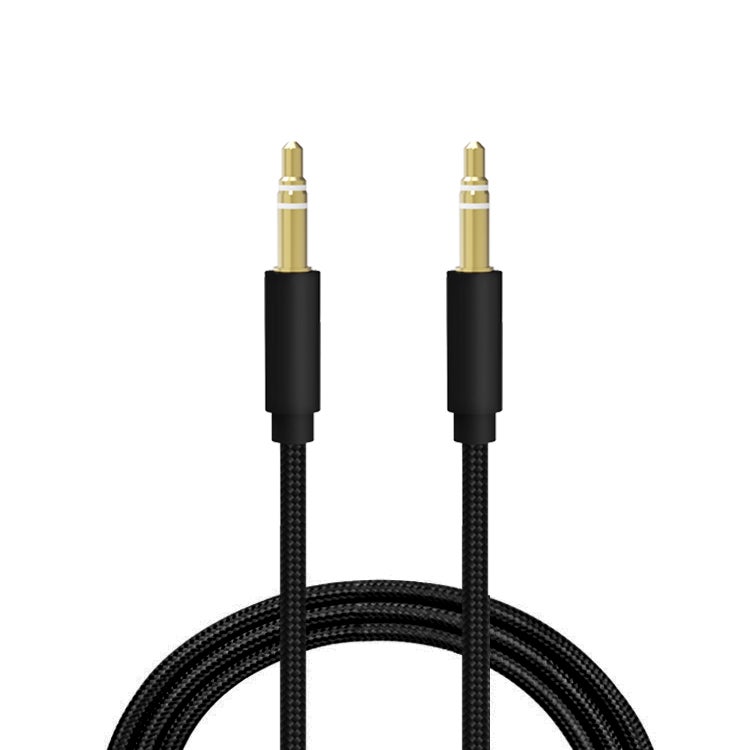 BeHello 3.5mm Aux kabel geweven 1m zwart
