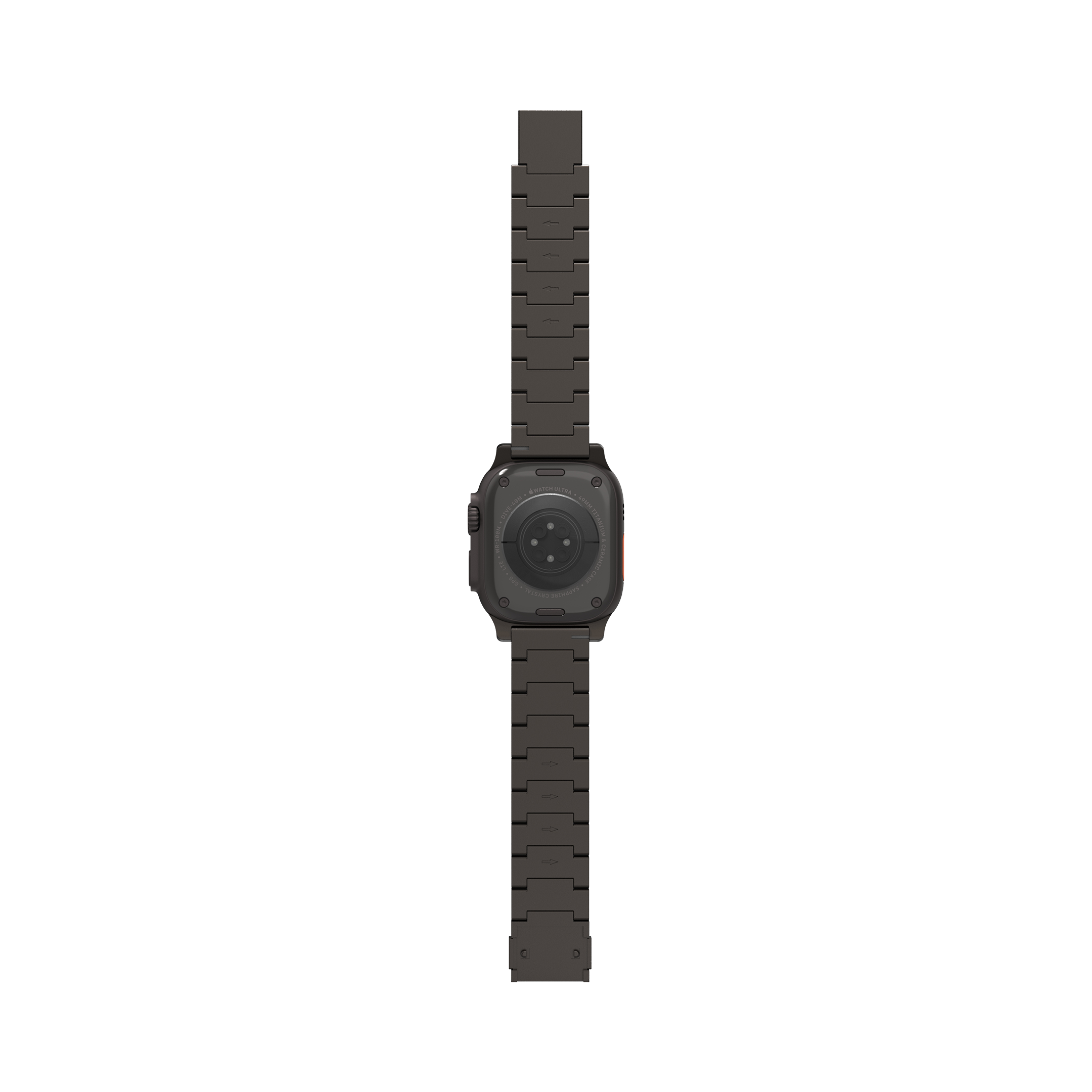 Decoded Titanium Traction bandje voor Apple Watch (Ultra 1/2) 44/45/46/49 mm zwart