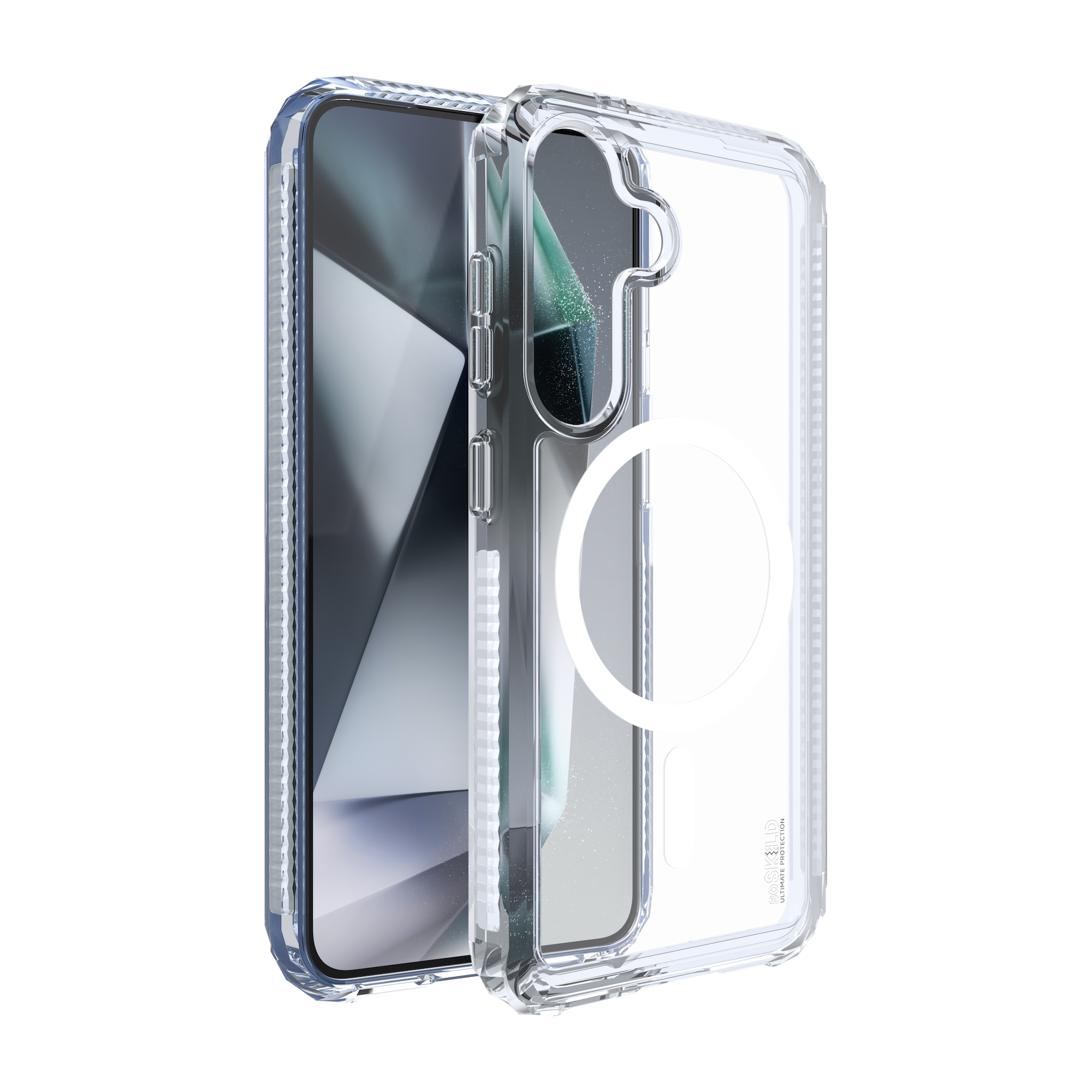SoSkild Samsung Galaxy S25 Defend heavy impact case transparant