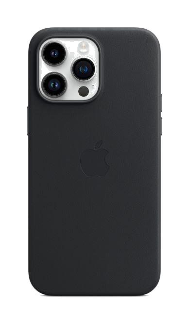 Apple iPhone 14 Pro Max Leather case met MagSafe midnight