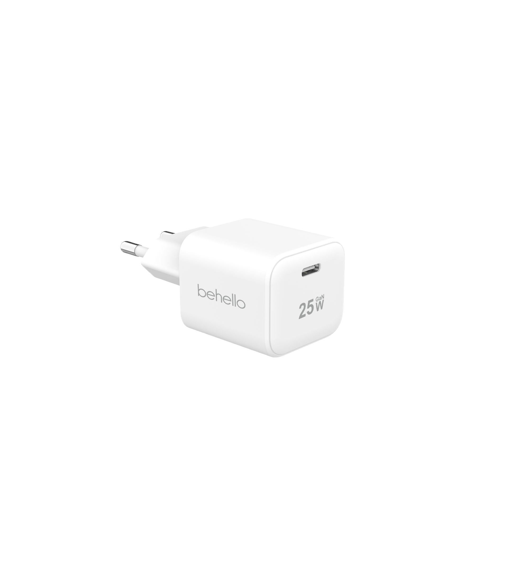 BeHello Oplader 25W GaN USB-C wit