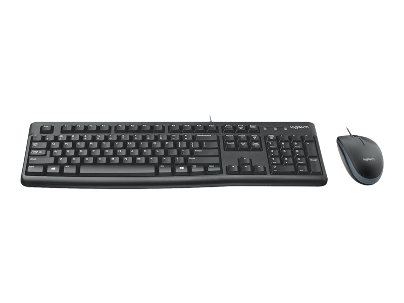 Logitech MK120 toetsenbord en muis set QWERTY zwart