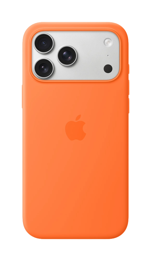 Apple iPhone 17 Pro Max Silicone case met MagSafe oranje
