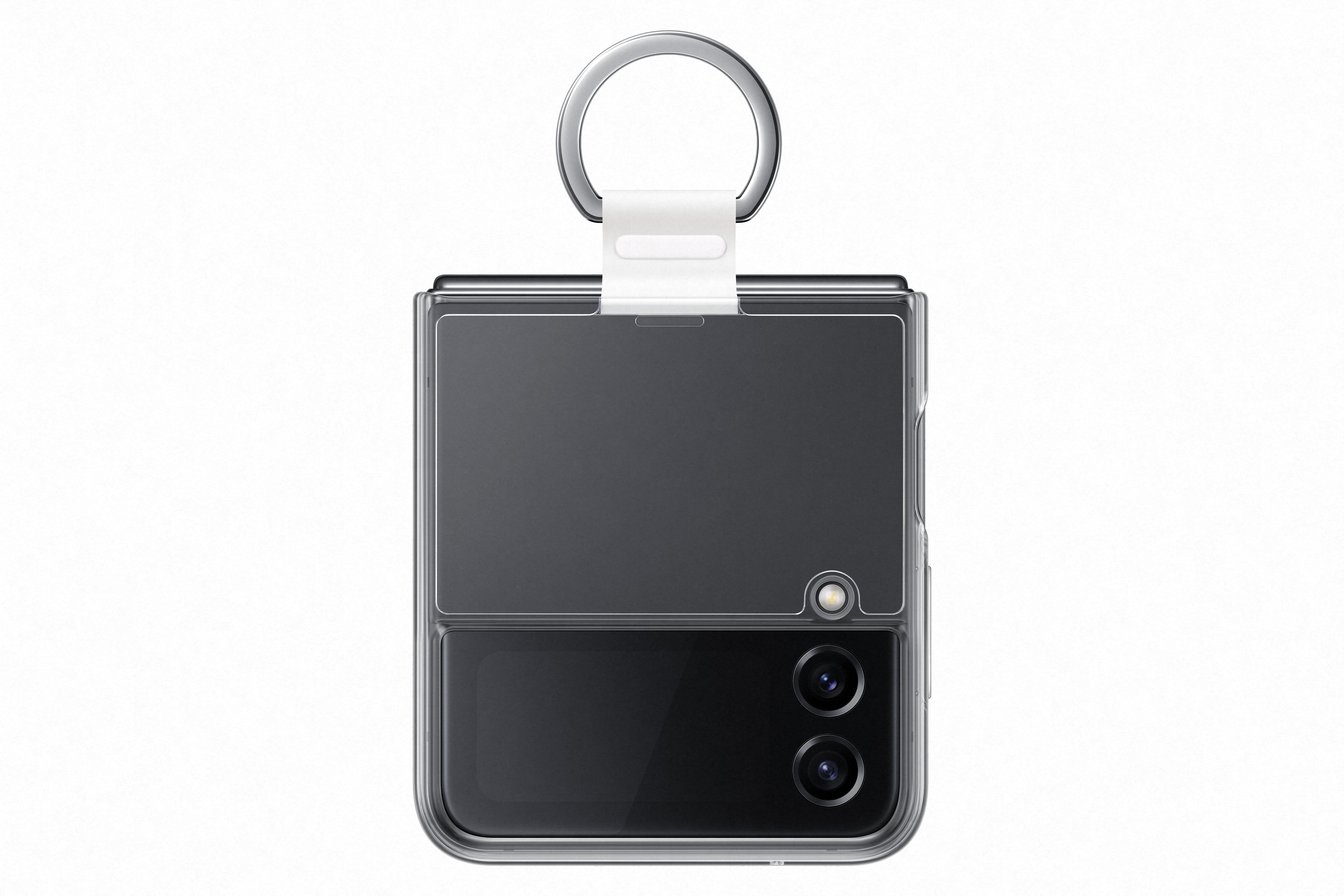 Samsung Galaxy Z Flip4 Clear case met ring transparant