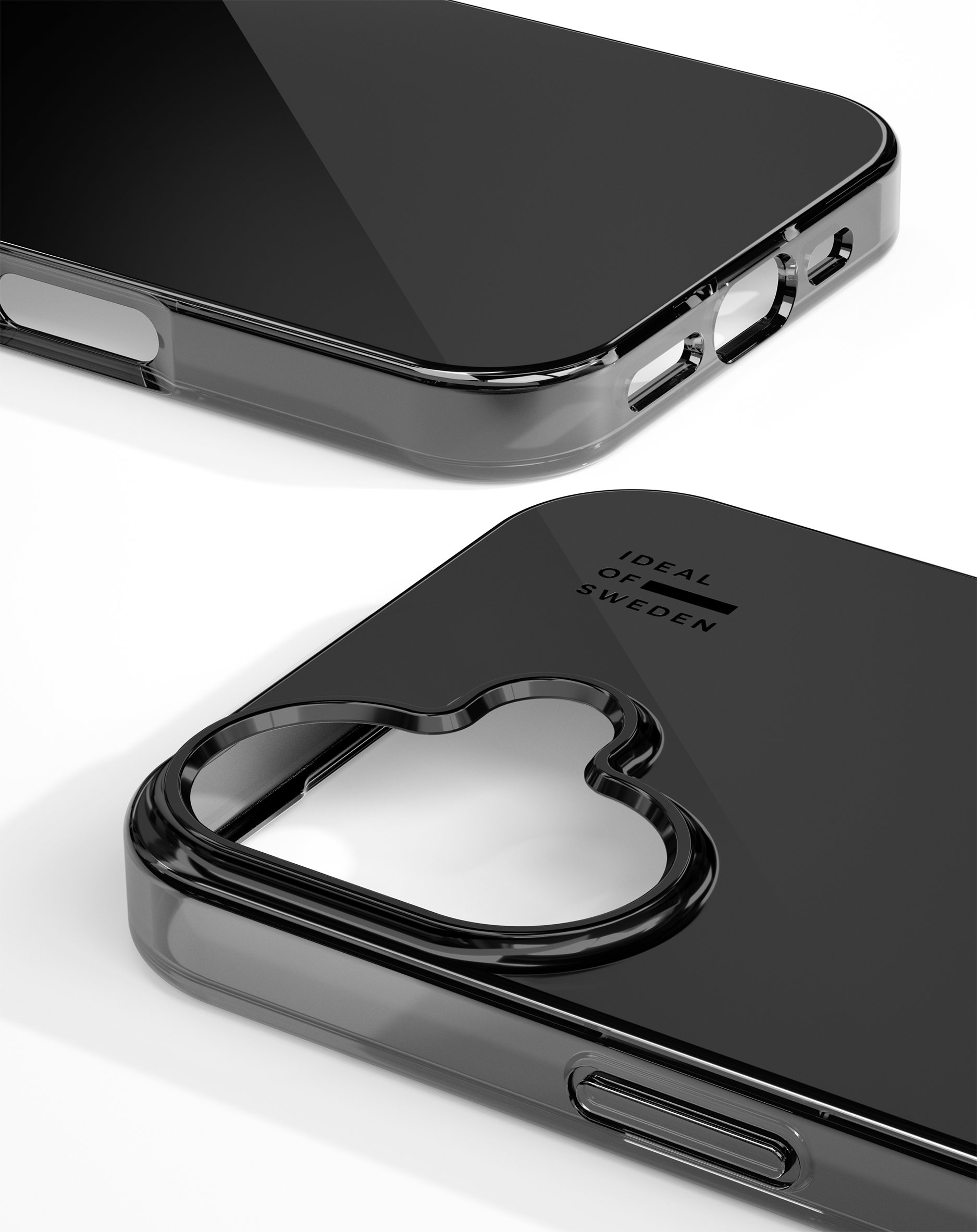 iDeal of Sweden iPhone 16 Mirror case met magnetische ring black