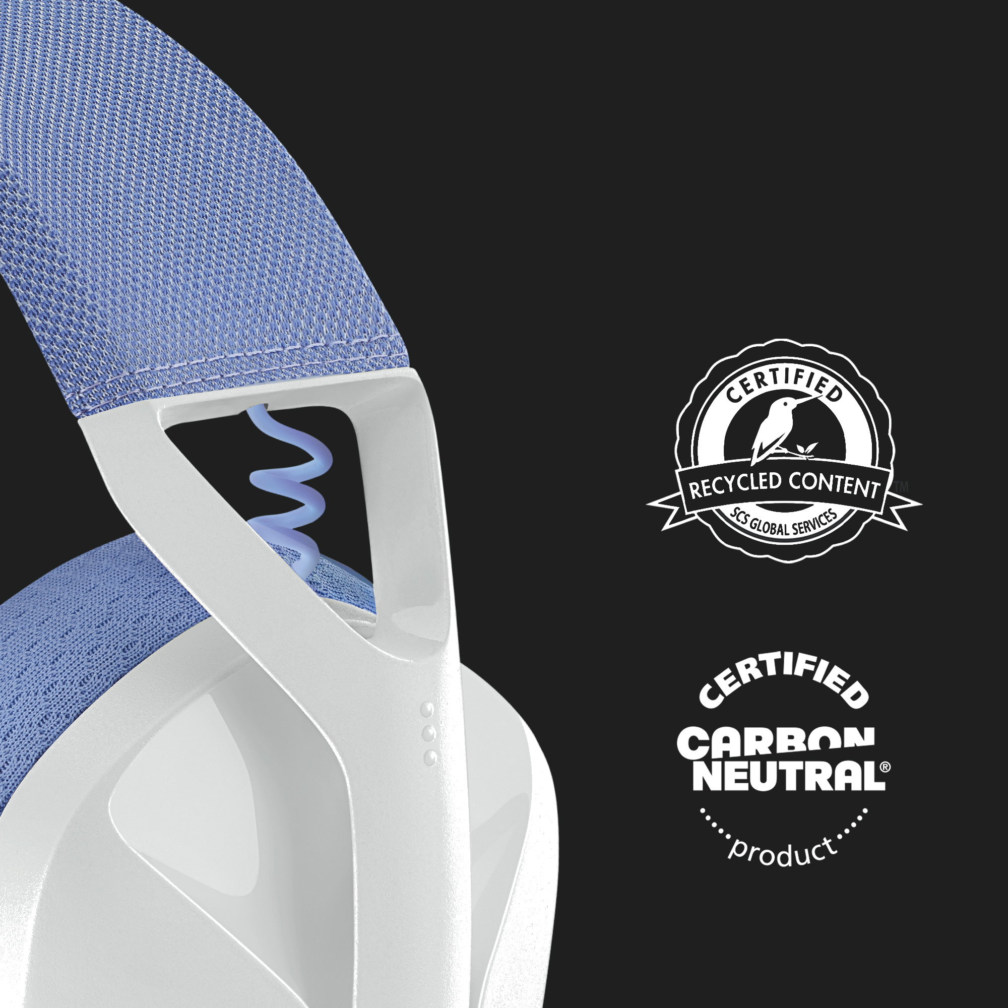 Logitech G G435 draadloze gaming headset blauw/wit