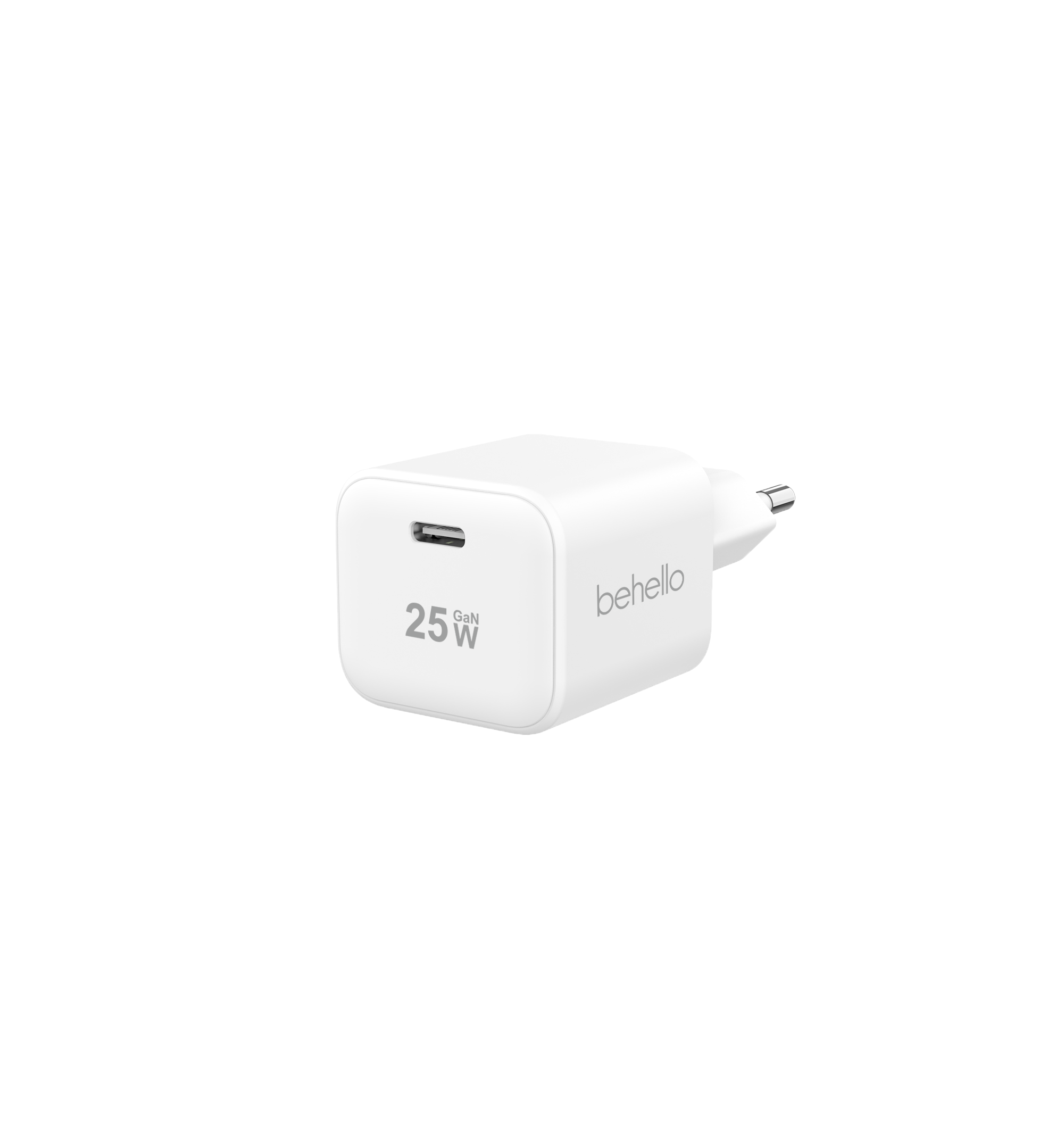 BeHello Oplader 25W GaN USB-C wit