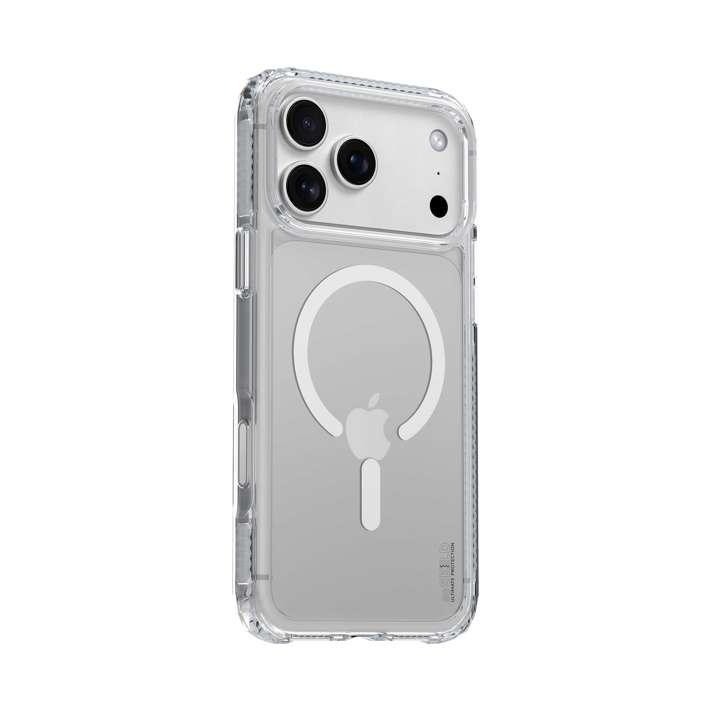 SoSkild iPhone 18 Pro Max / 17 Pro Max Defend heavy impact case met magnetische ring transparant
