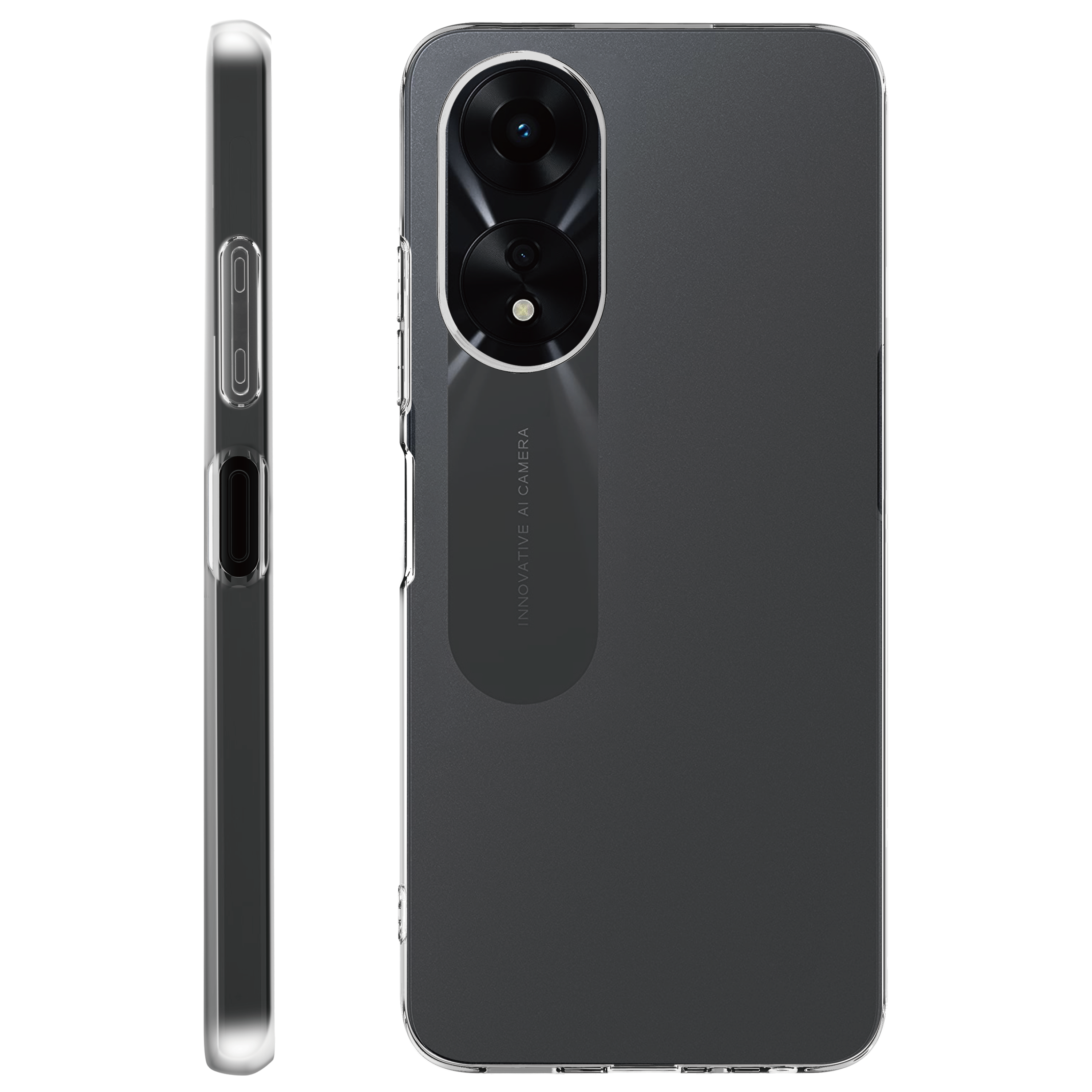 BeHello Oppo A58 4G Thin gel case transparant