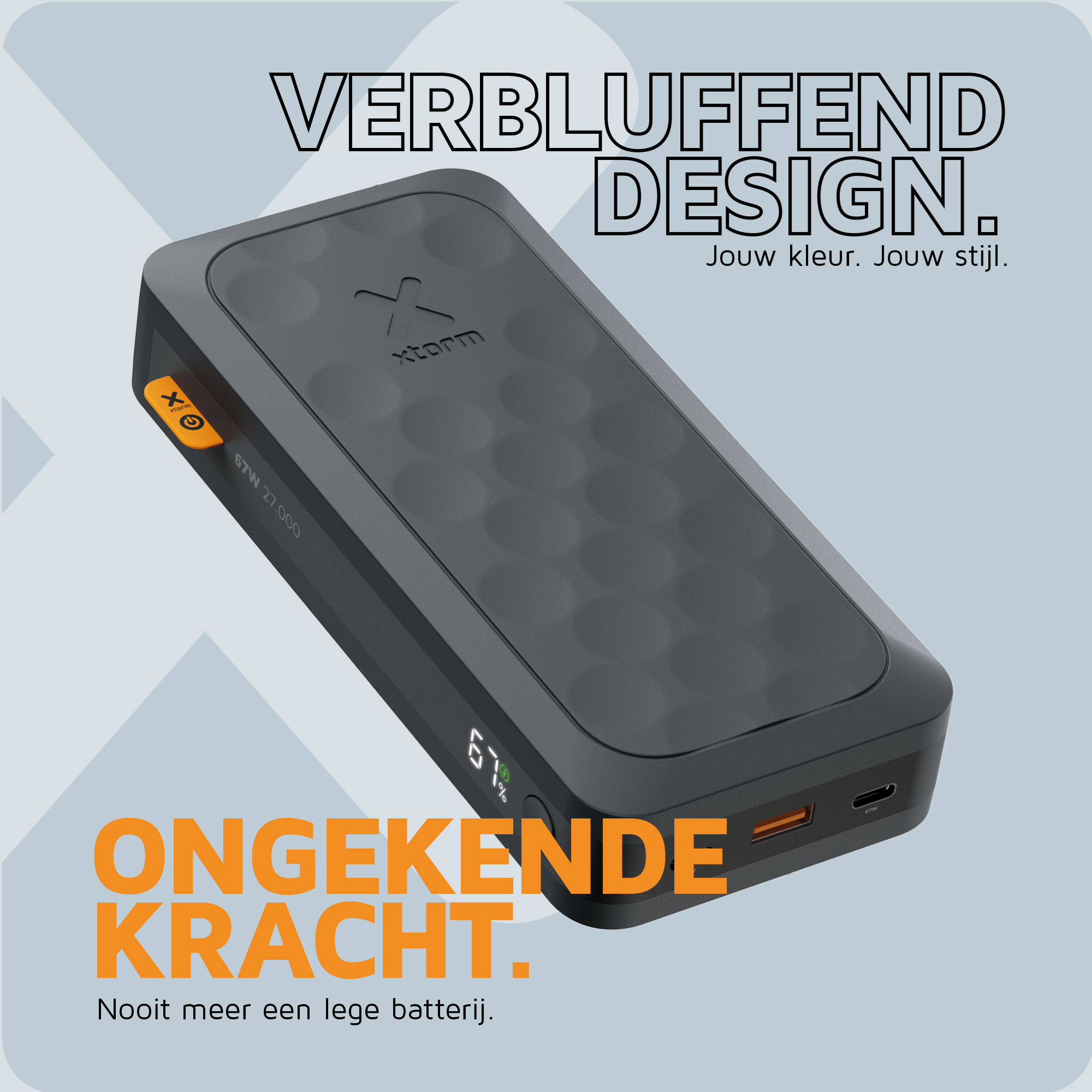 Xtorm Powerbank 27.000mAh 67W zwart