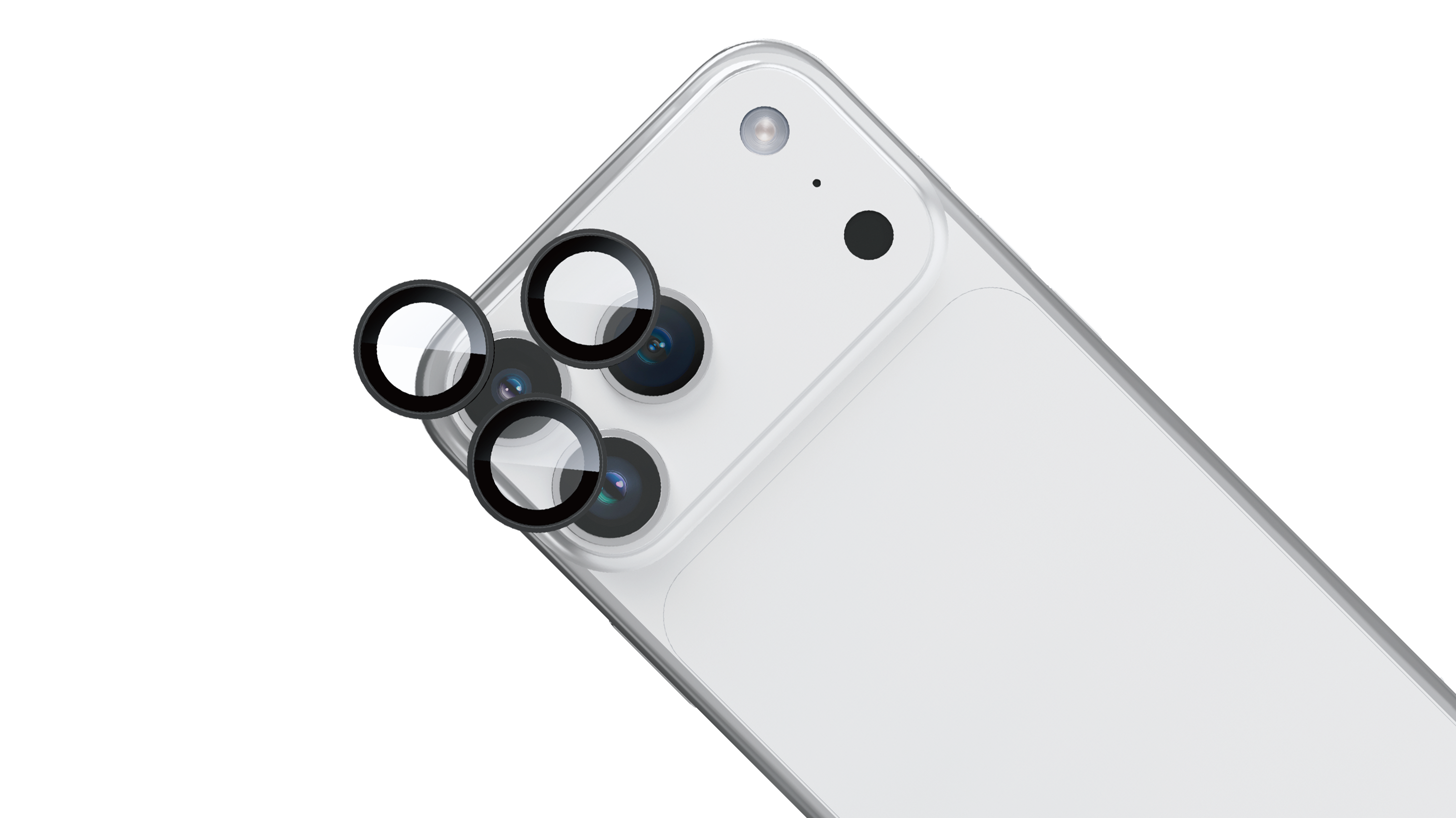 BeHello iPhone 17 Pro / Pro Max Camera lens protector zwart