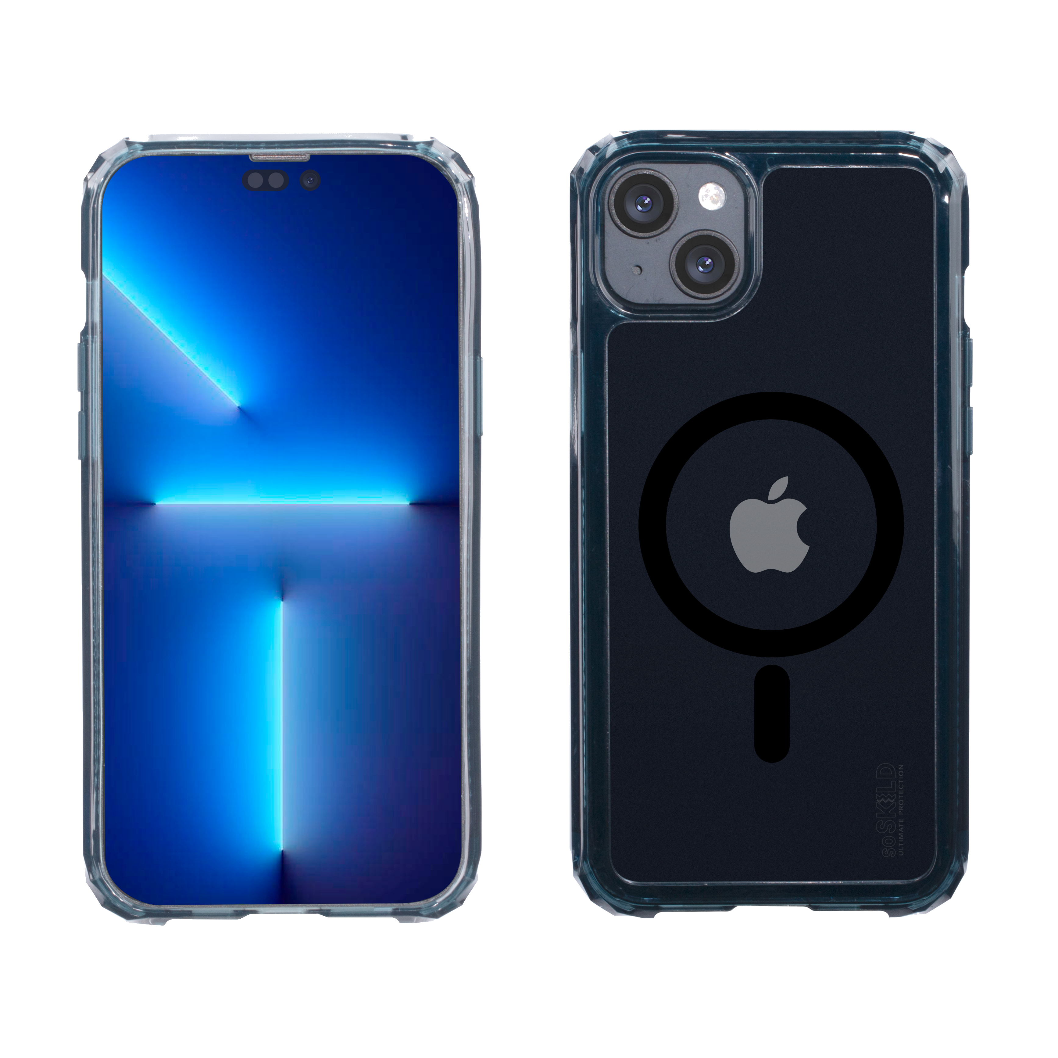 SoSkild iPhone 14 Defend heavy impact case met magnetische ring grijs