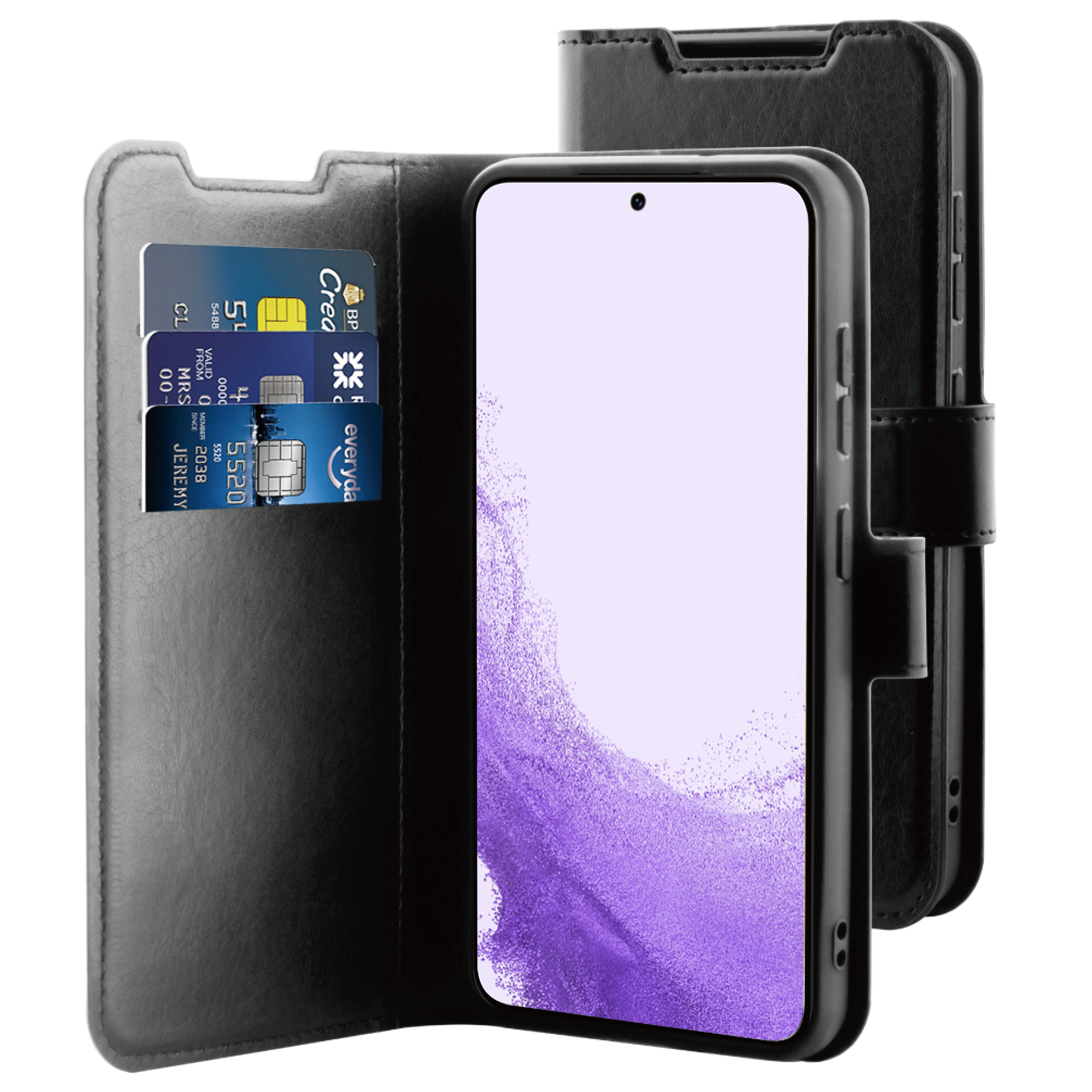 BeHello Samsung Galaxy S24+ Gel wallet case zwart
