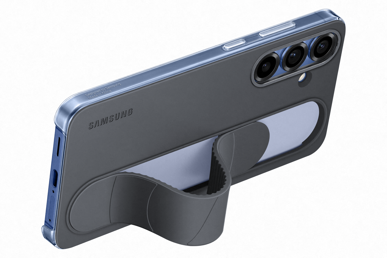 Samsung Galaxy S25+ Standing grip case zwart