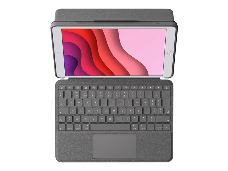 Logitech iPad (10e generatie) Combo touch toetsenbordcase QWERTY grijs
