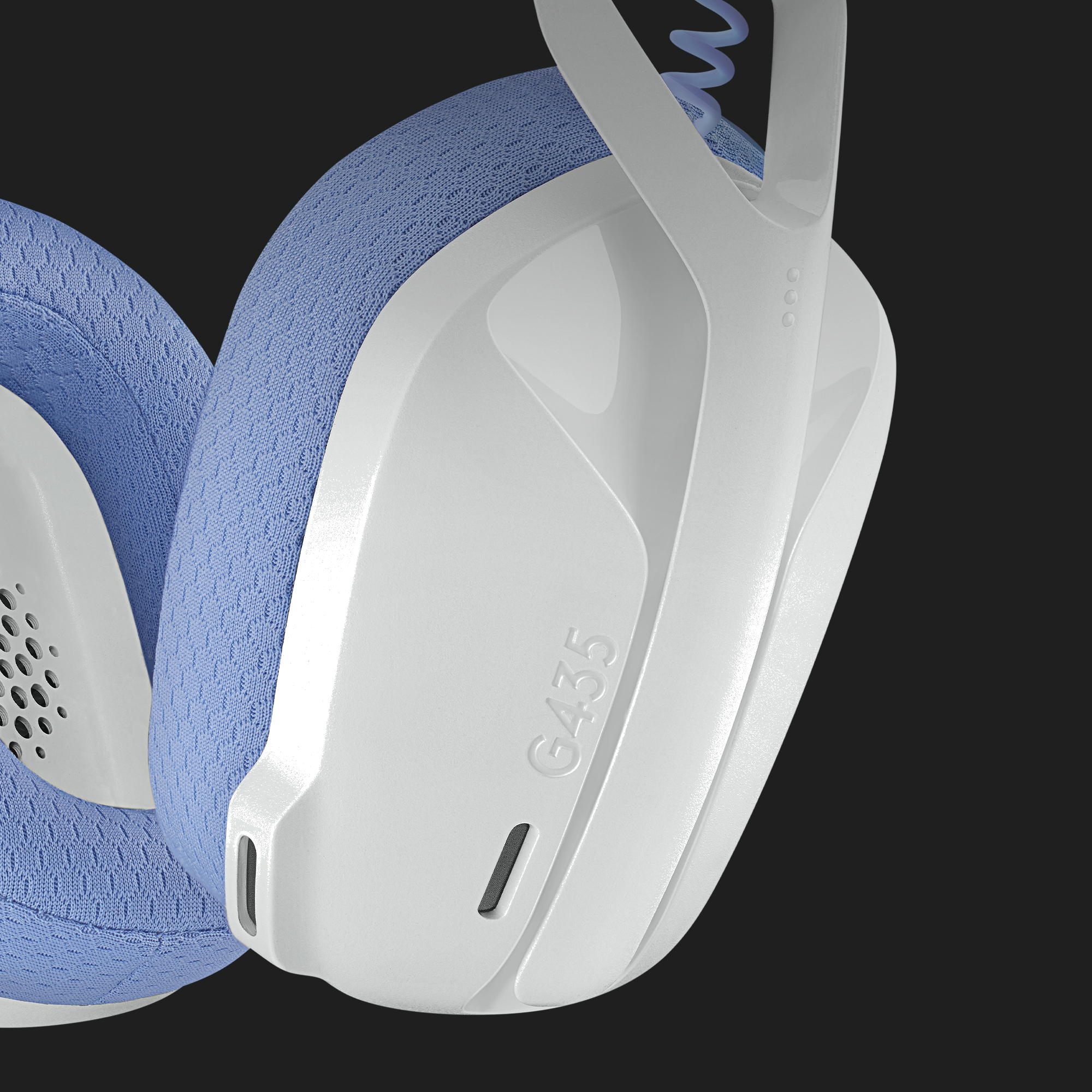 Logitech G G435 draadloze gaming headset blauw/wit