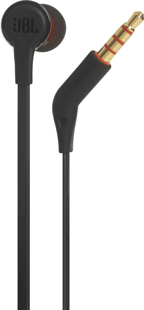 JBL T210 oordopjes met 3.5mm jack zwart