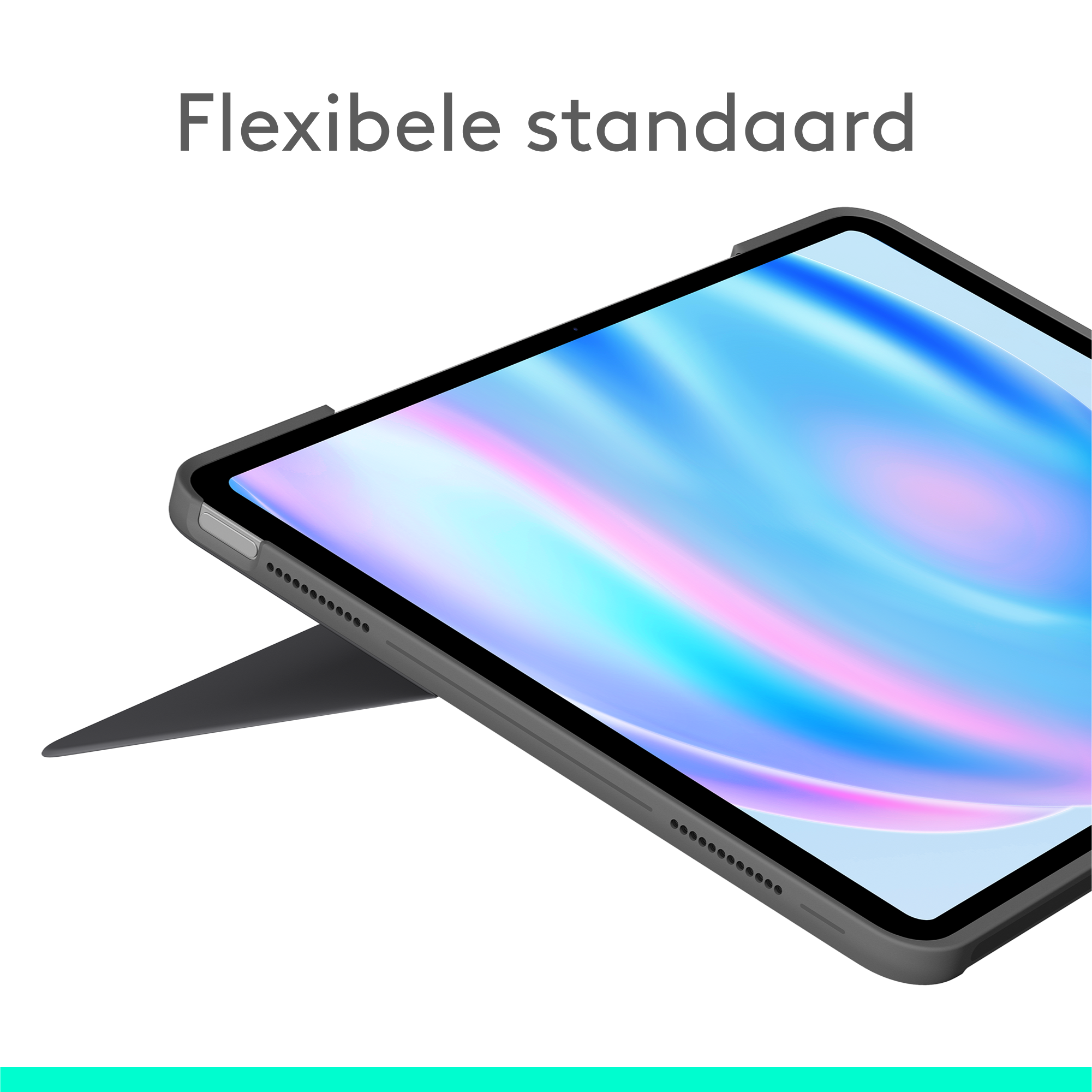 Logitech iPad Air 13 inch (M2) Combo touch toetsenbordcase UK grijs