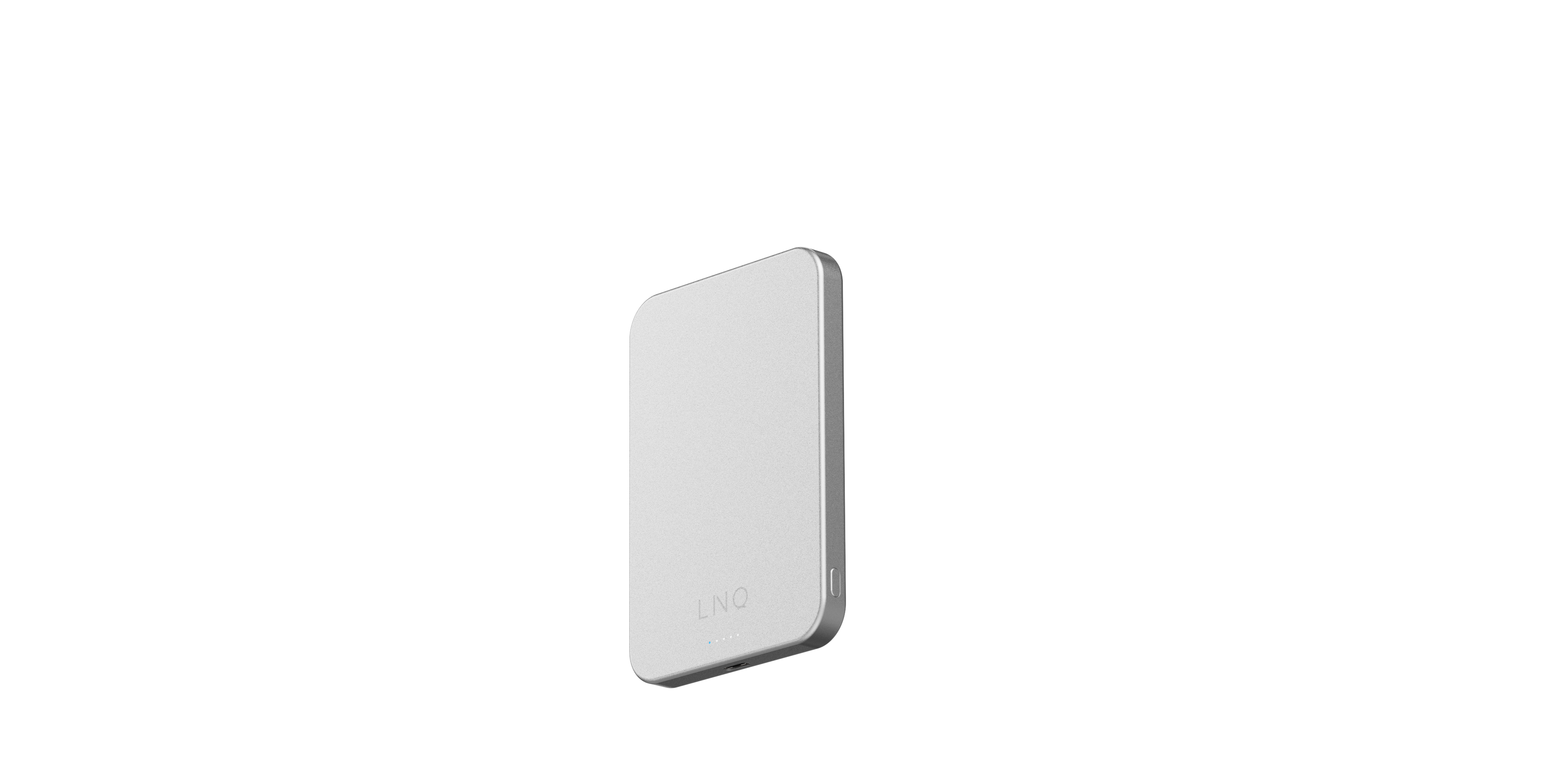 LINQ Draadloze powerbank met magnetische ring 5.000mAh grijs